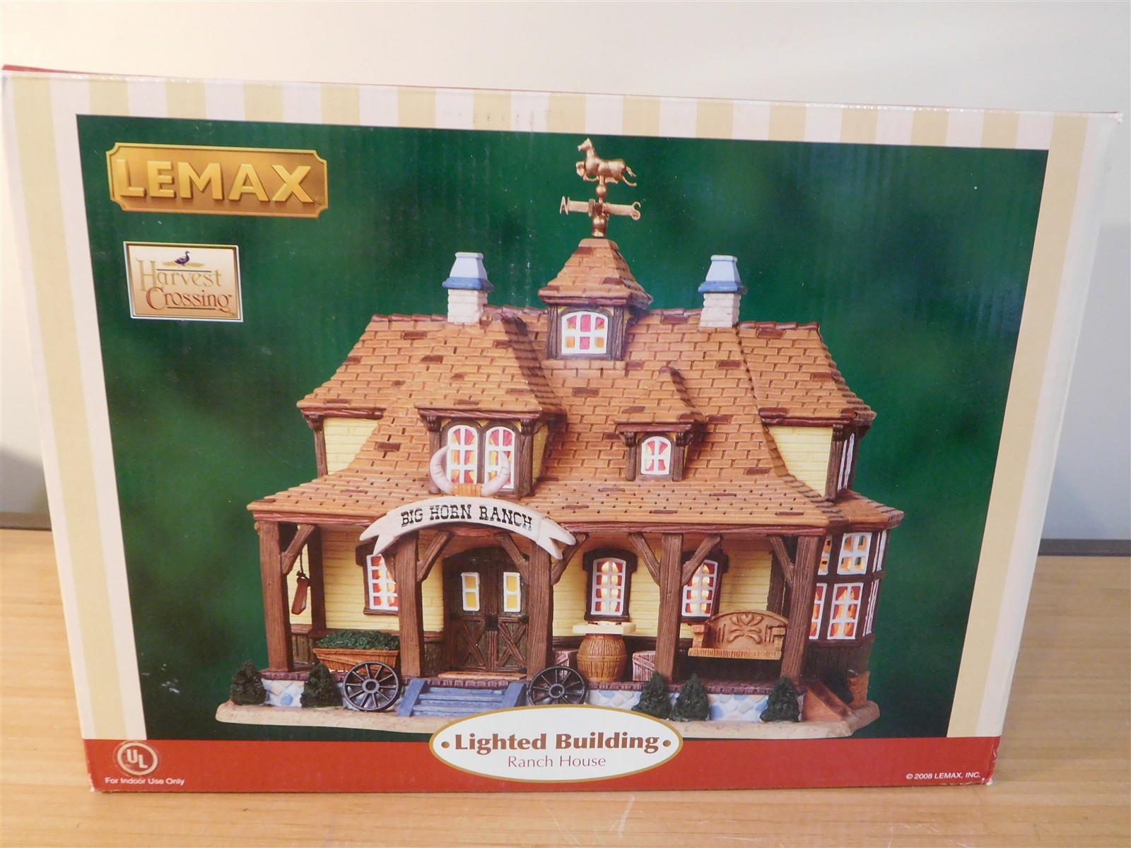 Lemax Village – Harvest Crossing – Big Horn Ranch House – 2008 #85682 – NIB