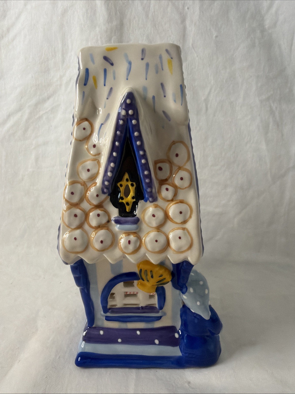Blue Sky Clayworks Bubbe’s Bakery Hanukkah Jewish Ceramic Holiday Candle House