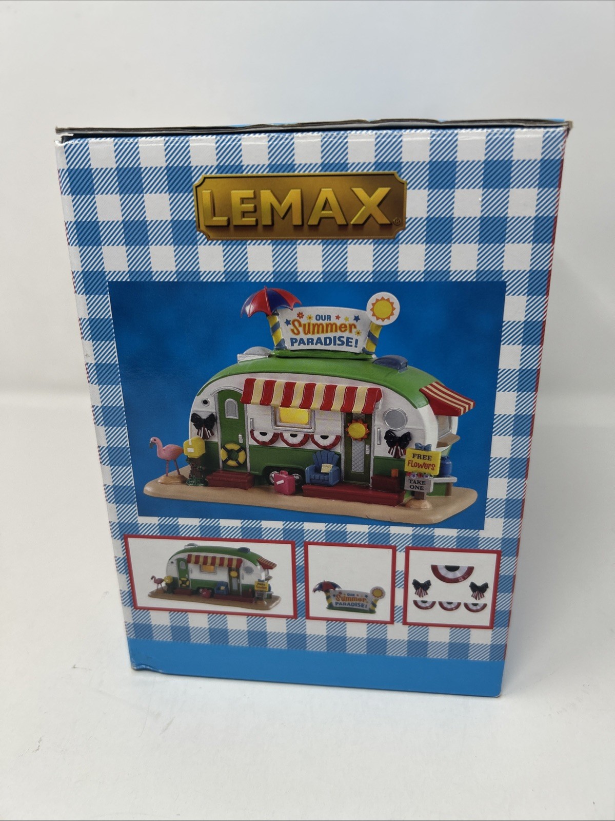Lemax Our Summer Paradise Porcelain Lighted Camper 95453