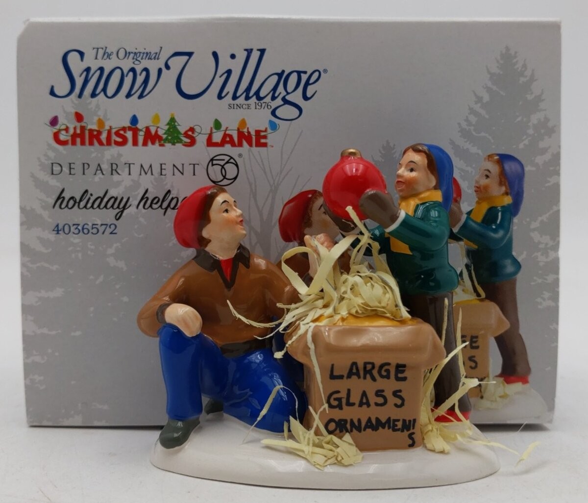 Dept 56 4036572 Snow Village-Christmas Lane “Holiday Helper” LN/Box