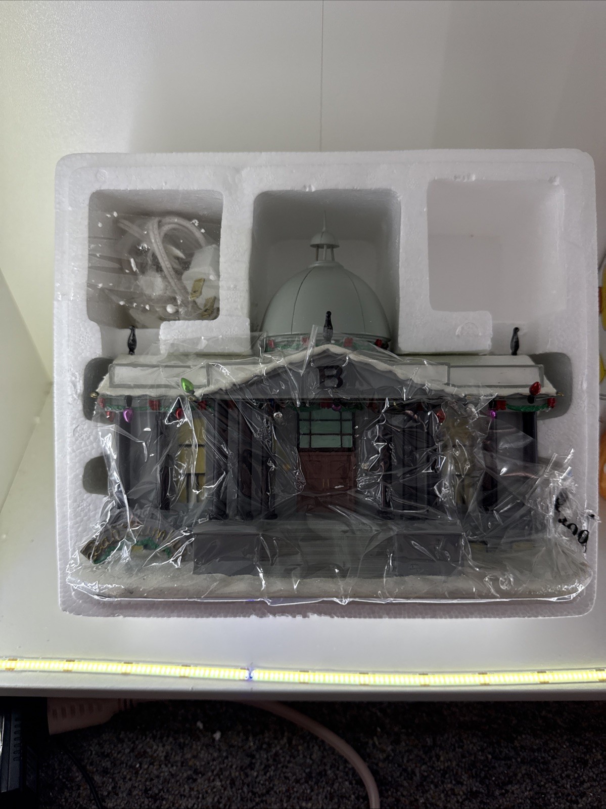Hawthorne Christmas Village Simpsons Mr Burns Mansion Mint In Box Unused COA