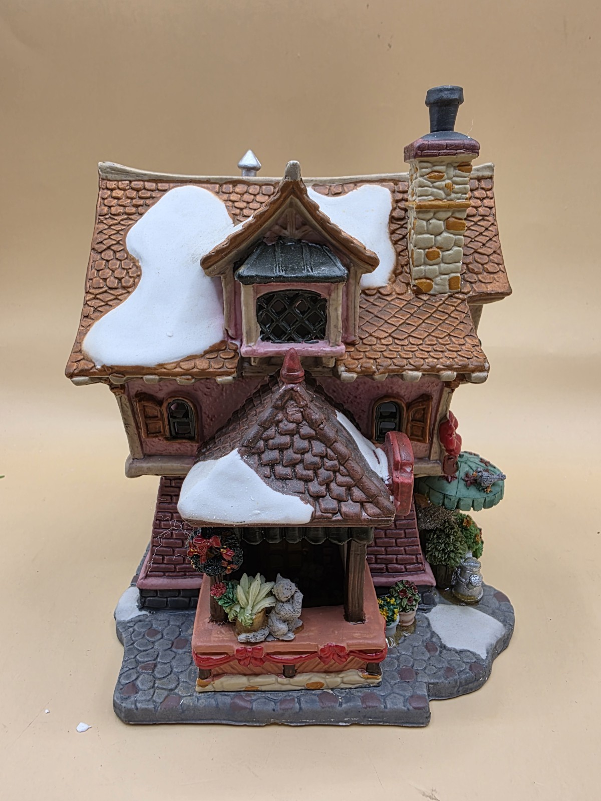 Lemax Coventry Cove Charlotte’s Flower Shop 2003 Porcelain Lighted House In Box