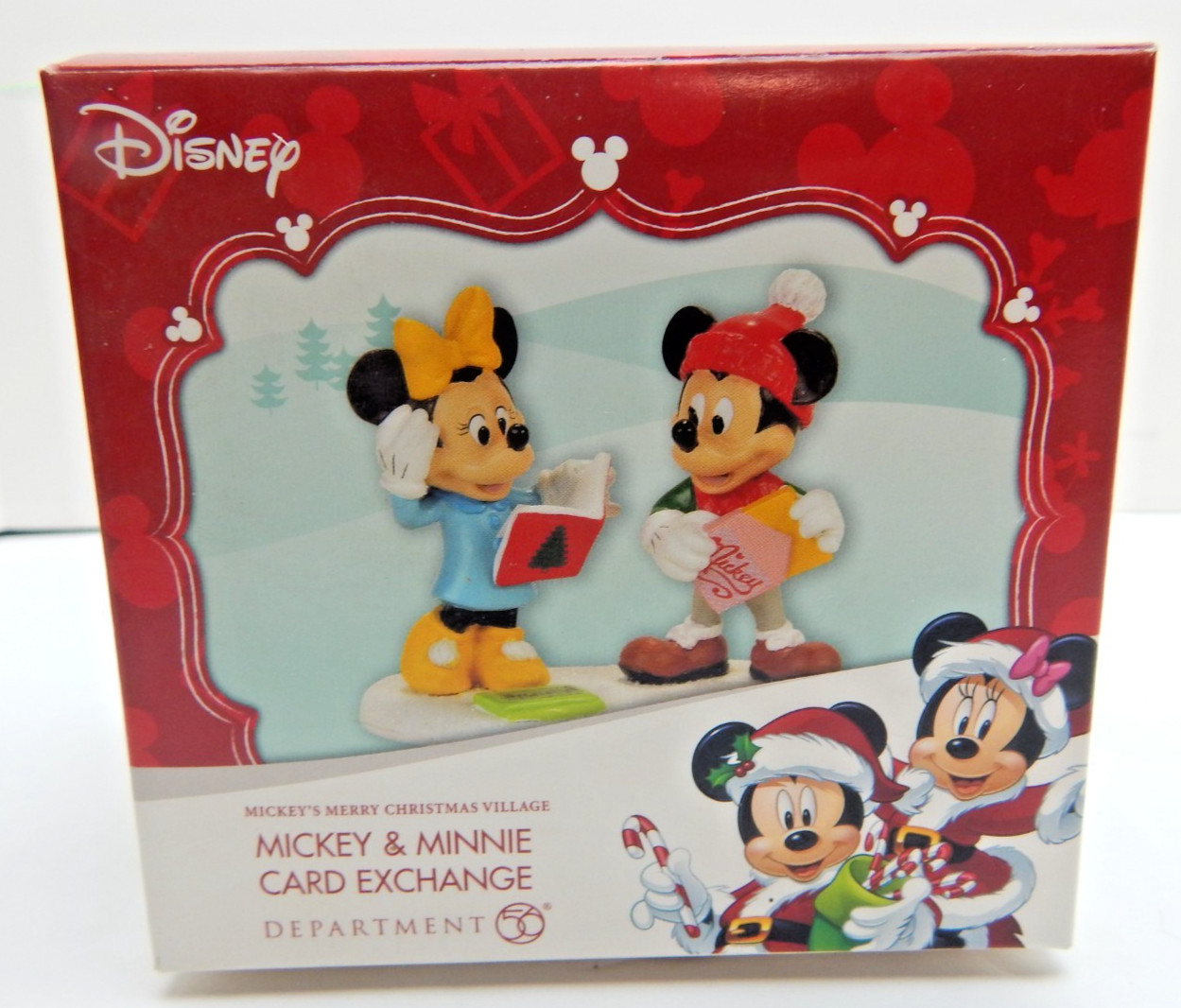 Dept 56 Mickey’s Merry Christmas Village Mickey & Minnie Card Exchange #4057264