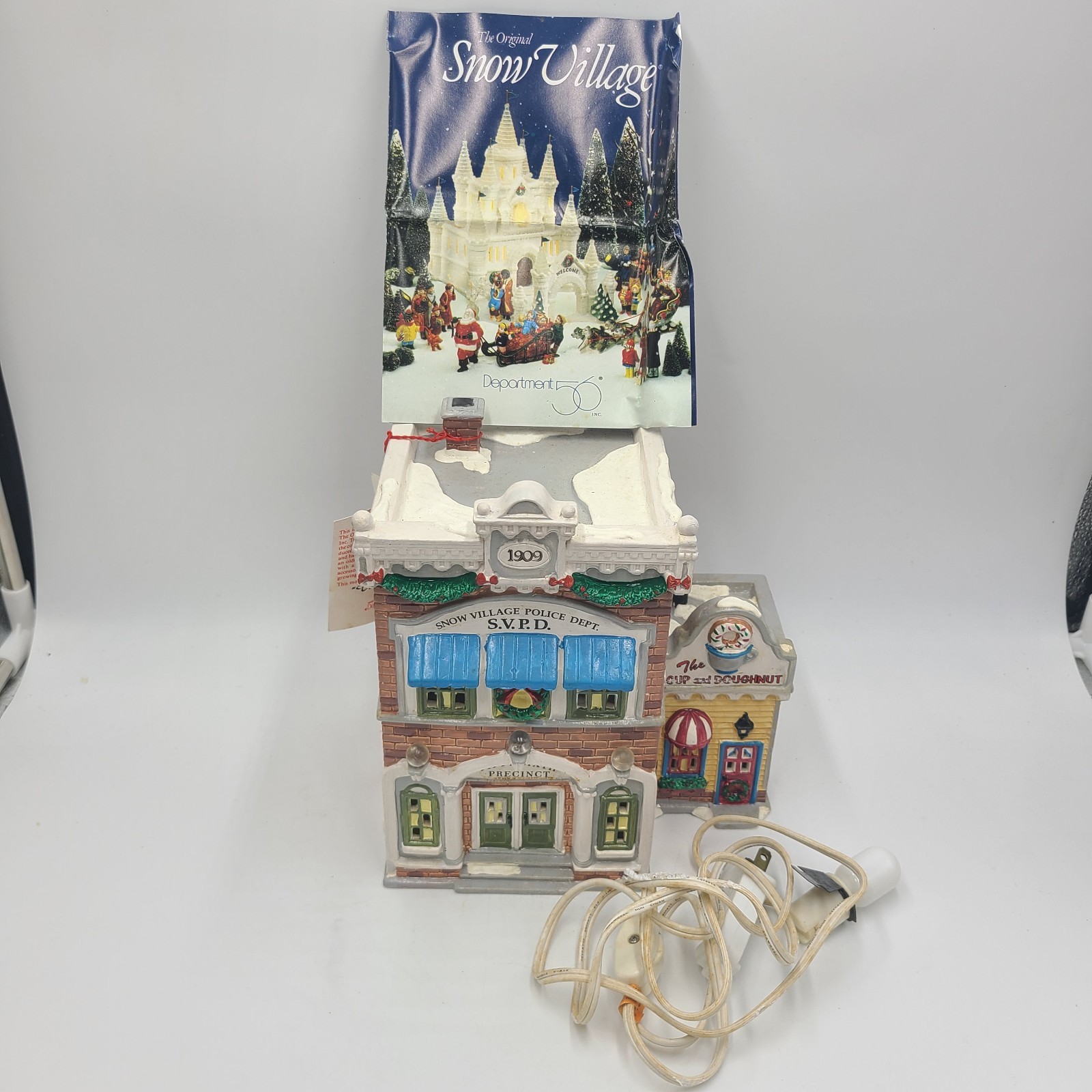 Dept 56 The Original Snow Village “Village Police Station” #54853 Retired EUC