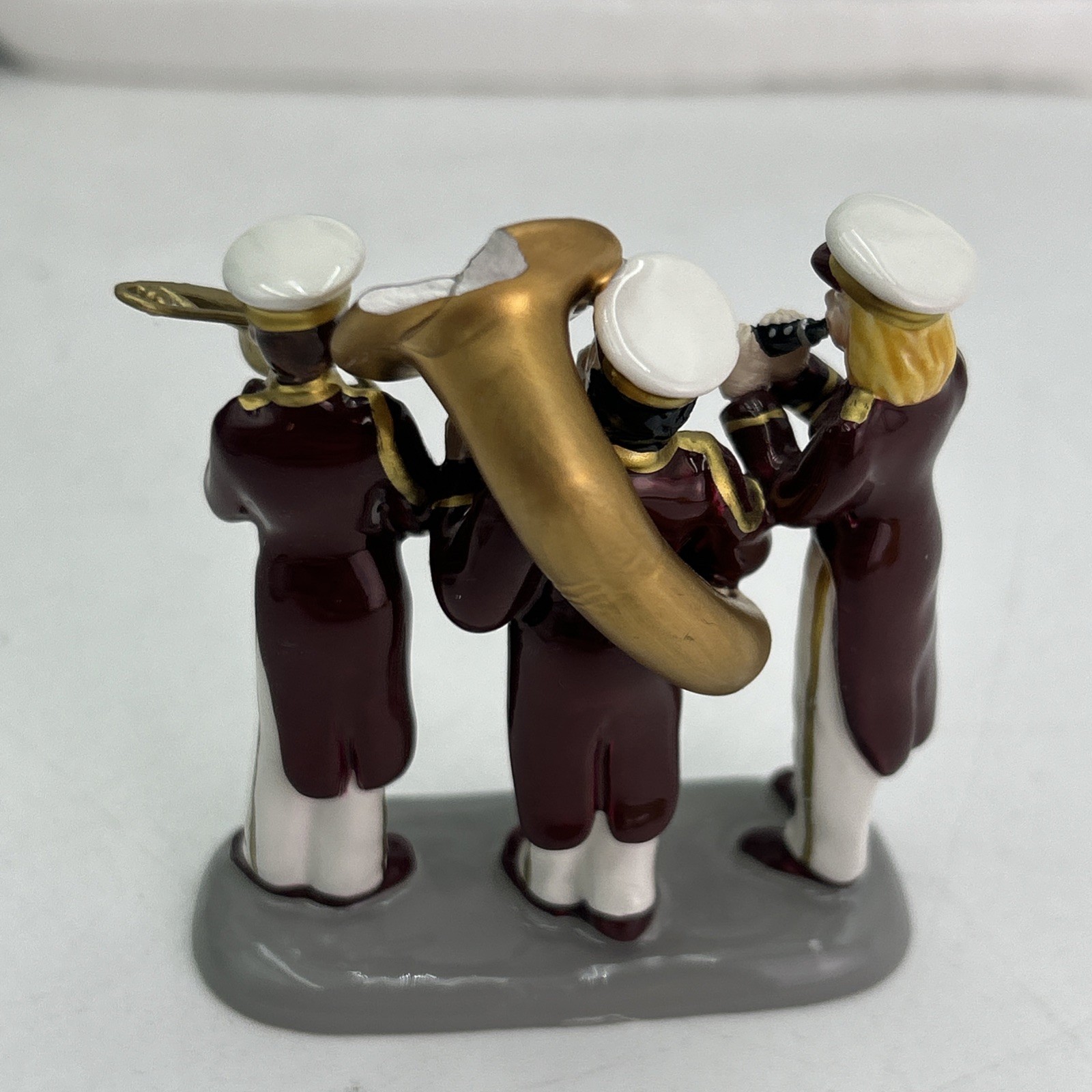 Dept 56 Roosevelt Park Band Shell Musicians Village 4th Of July Plays Music