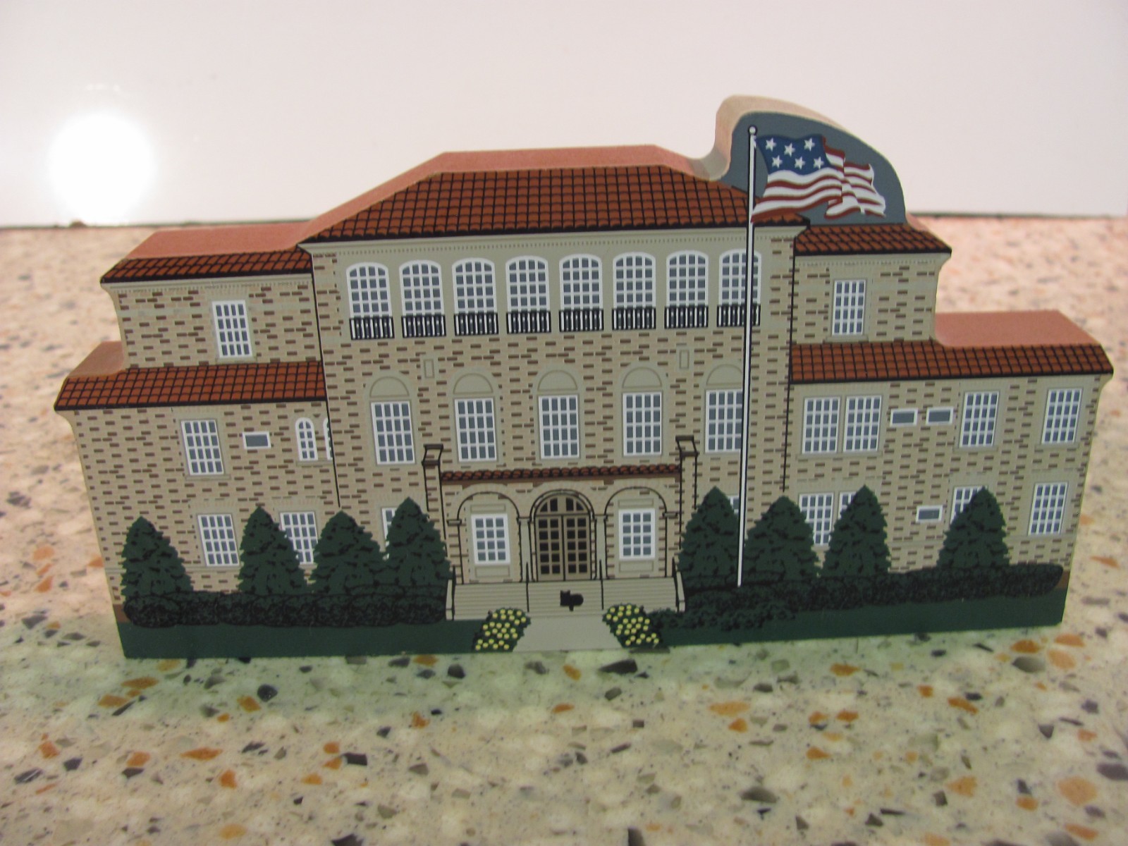 Wooden Replica Of Stouder Memorial Hospital The Cat’s Meow Village