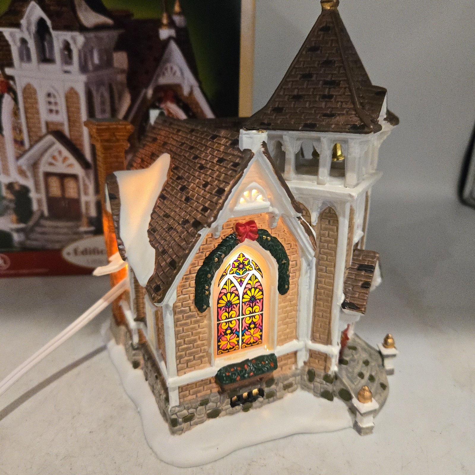 Lemax Little River Church 2004 Harvest Crossing Lighted Village w/ Box
