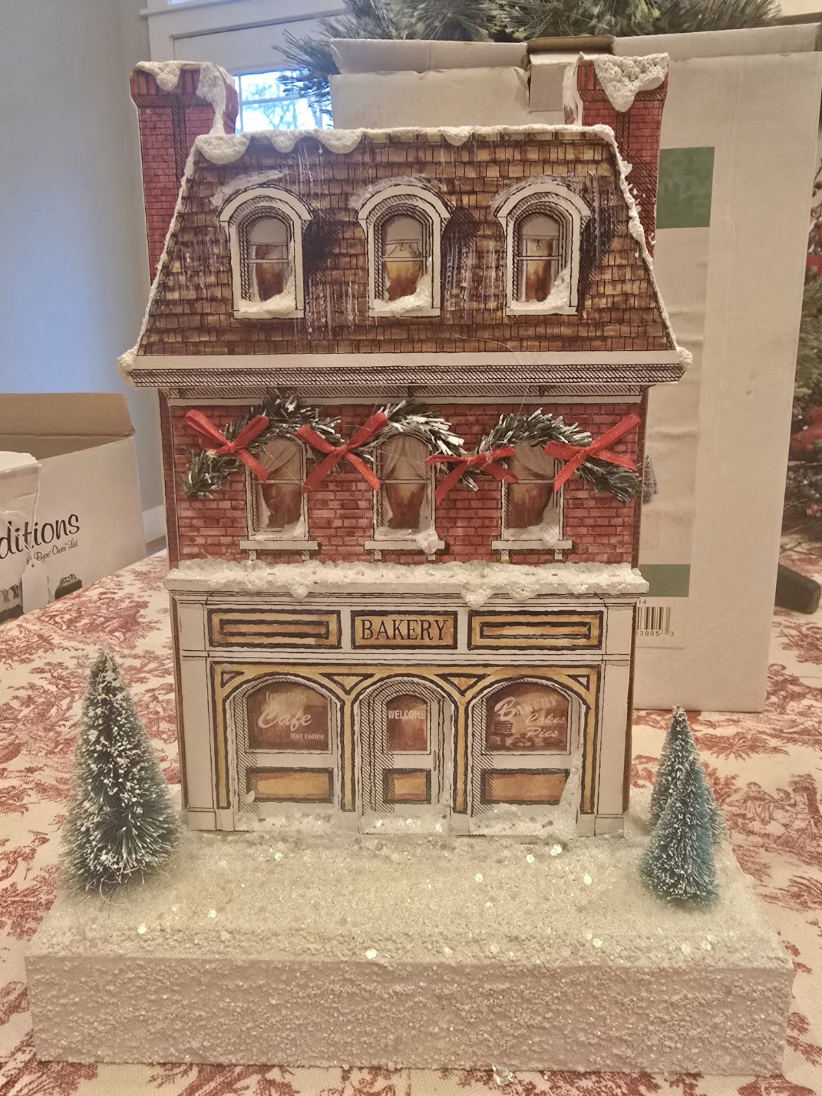 Kurt S. Adler 11.8″ x 3.5″ Bakery with Box Lights Not Working