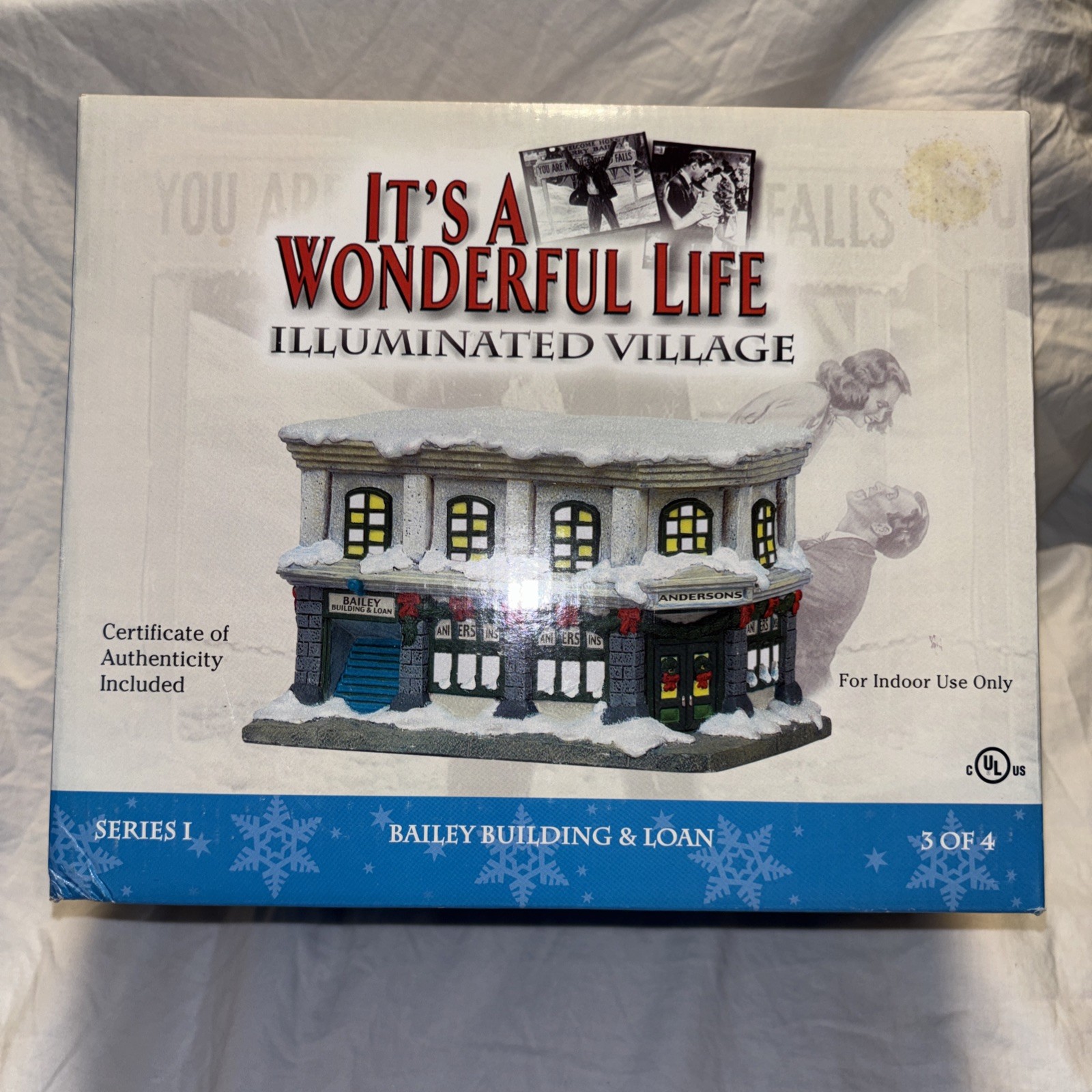 Enesco It’s a Wonderful Life Illuminated Village, Bailey Building &Loan