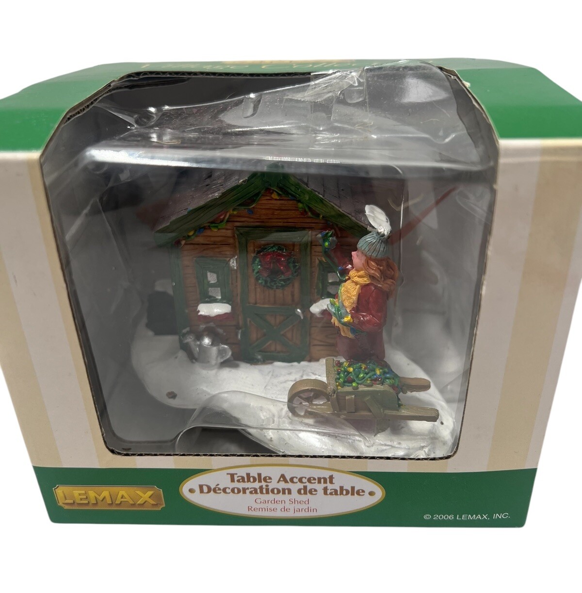 Lemax Christmas Village Collection Table Accents Garden Shed 2006 New In Box