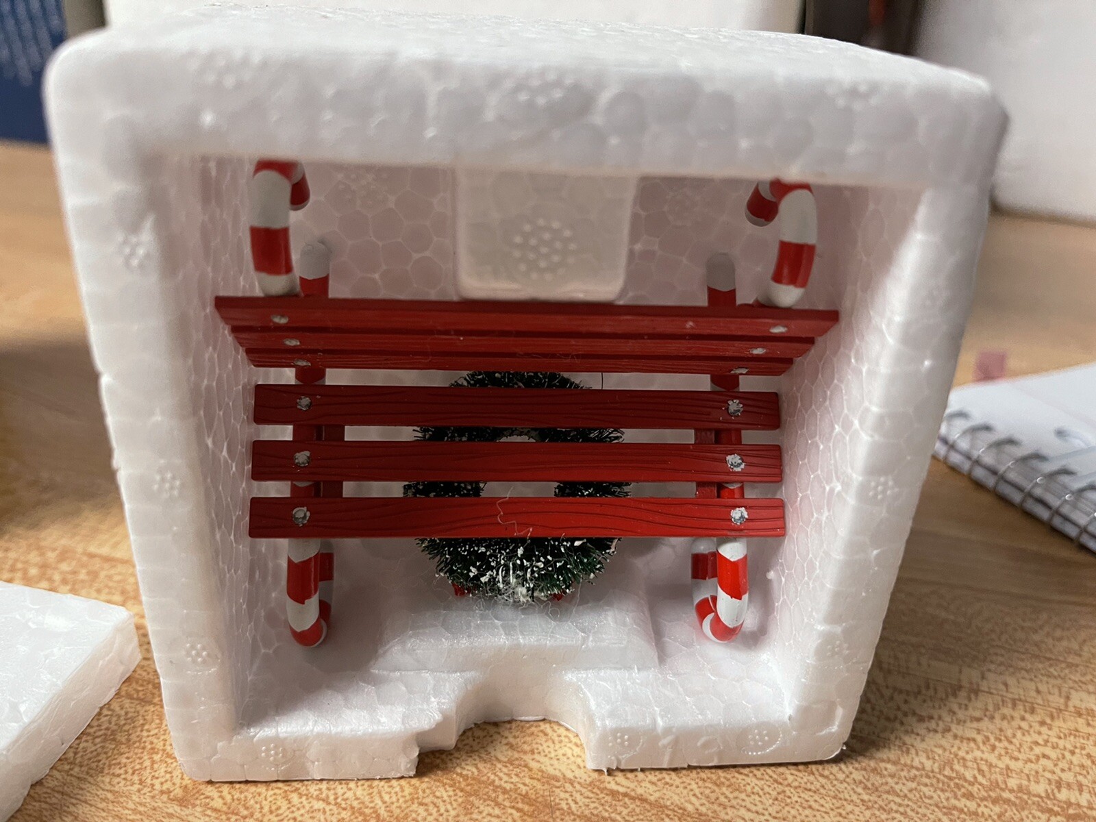 Dept 56 Christmas In City North Pole Series “Candy Cane Bench” Acc 52669 3 Avail
