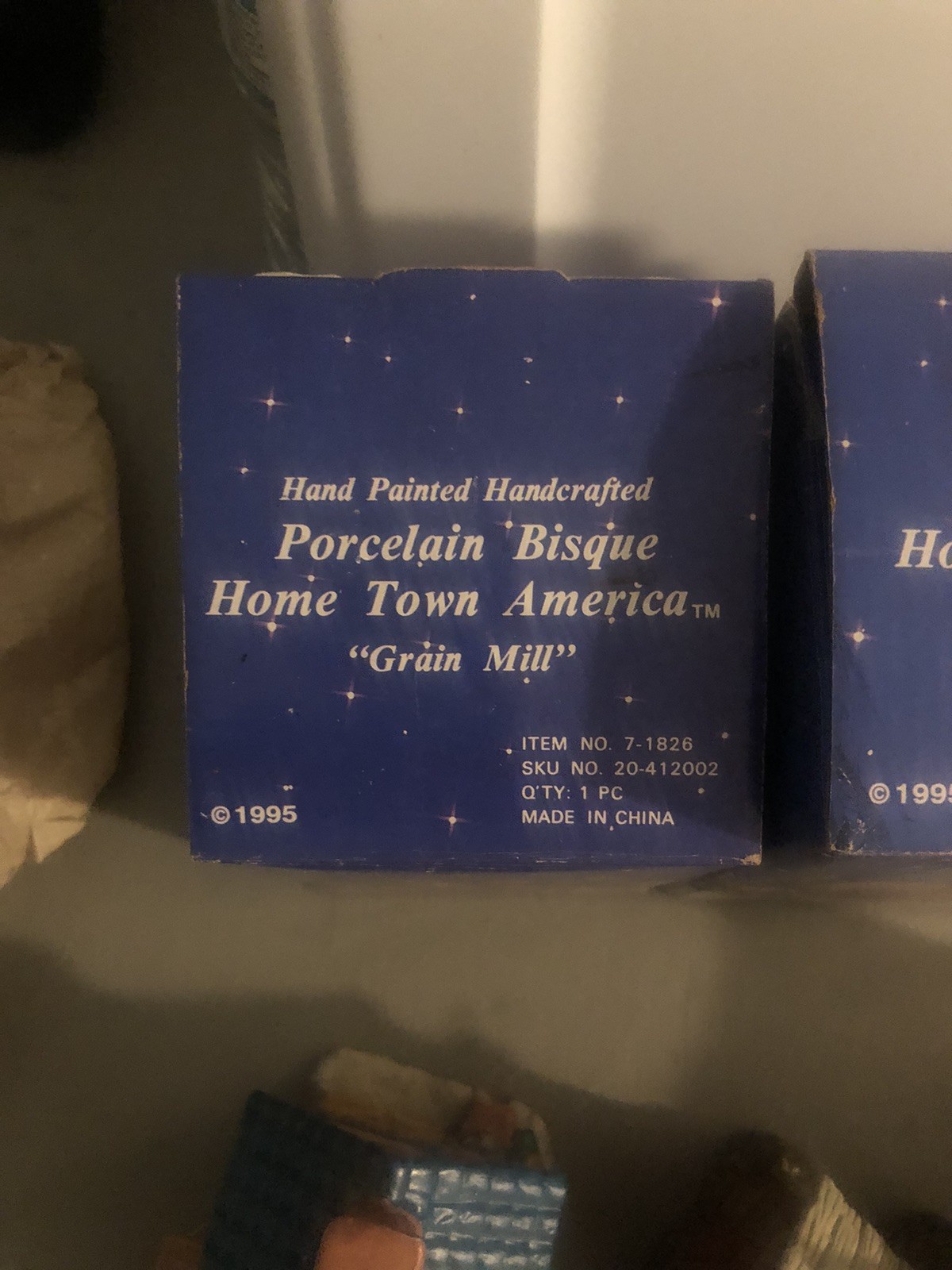 Vintage Home Town America Collection Ceramic Christmas Village 6 Pieces 1995