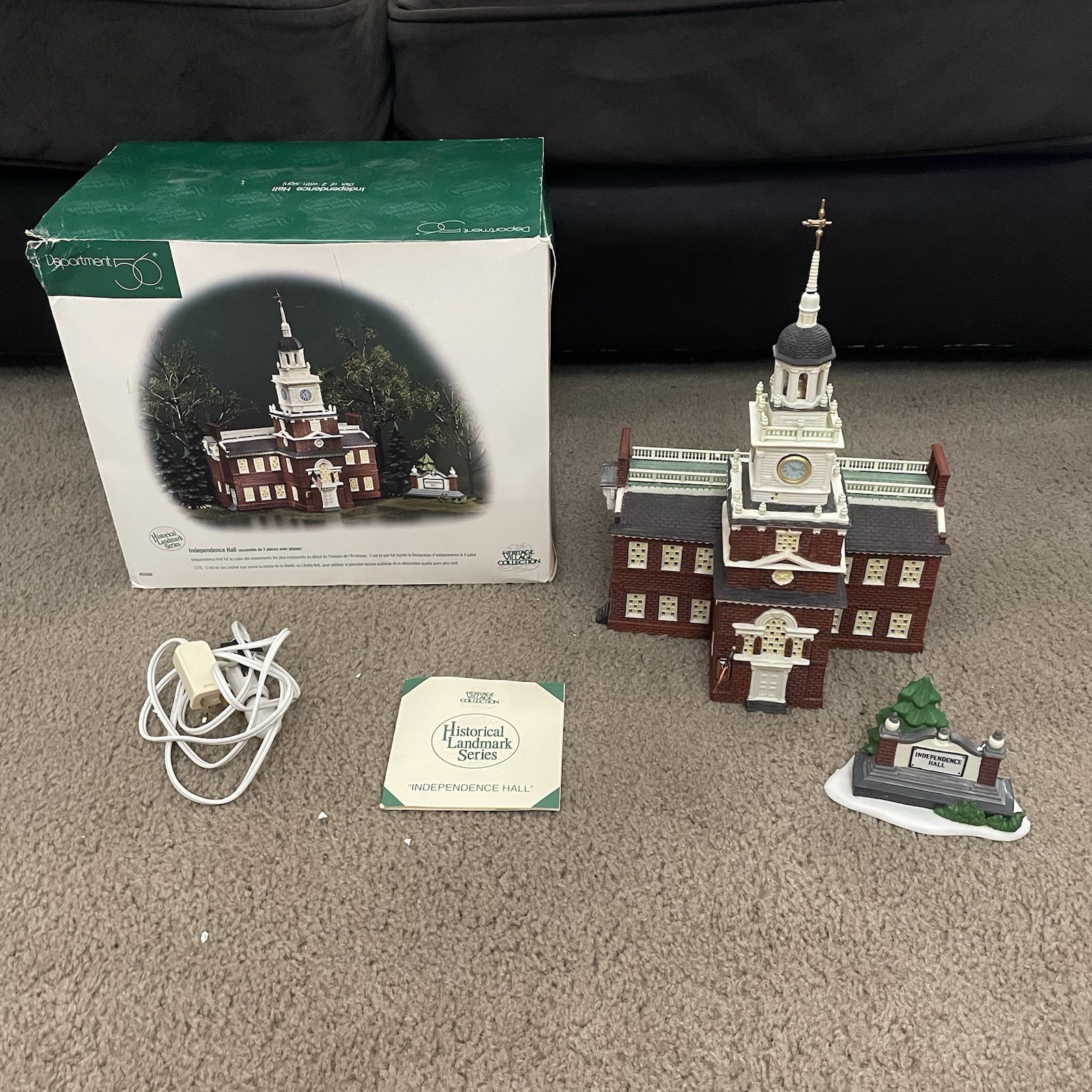 Dept 56 Independence Hall Heritage Village Historical Landmark Series #55500