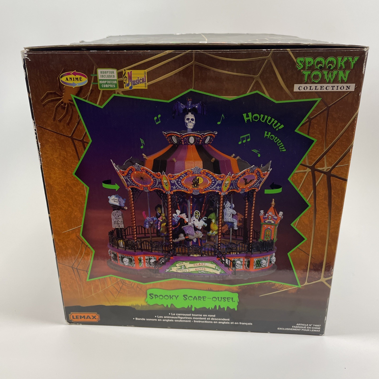 Lemax Spooky Town Spooky Scare-Ousel Halloween Decoration 2007 #74667M *Read