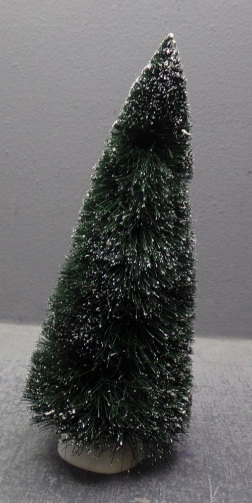CHRISTMAS SNOW VILLAGE 8 IN BOTTLE BRUSH TREE