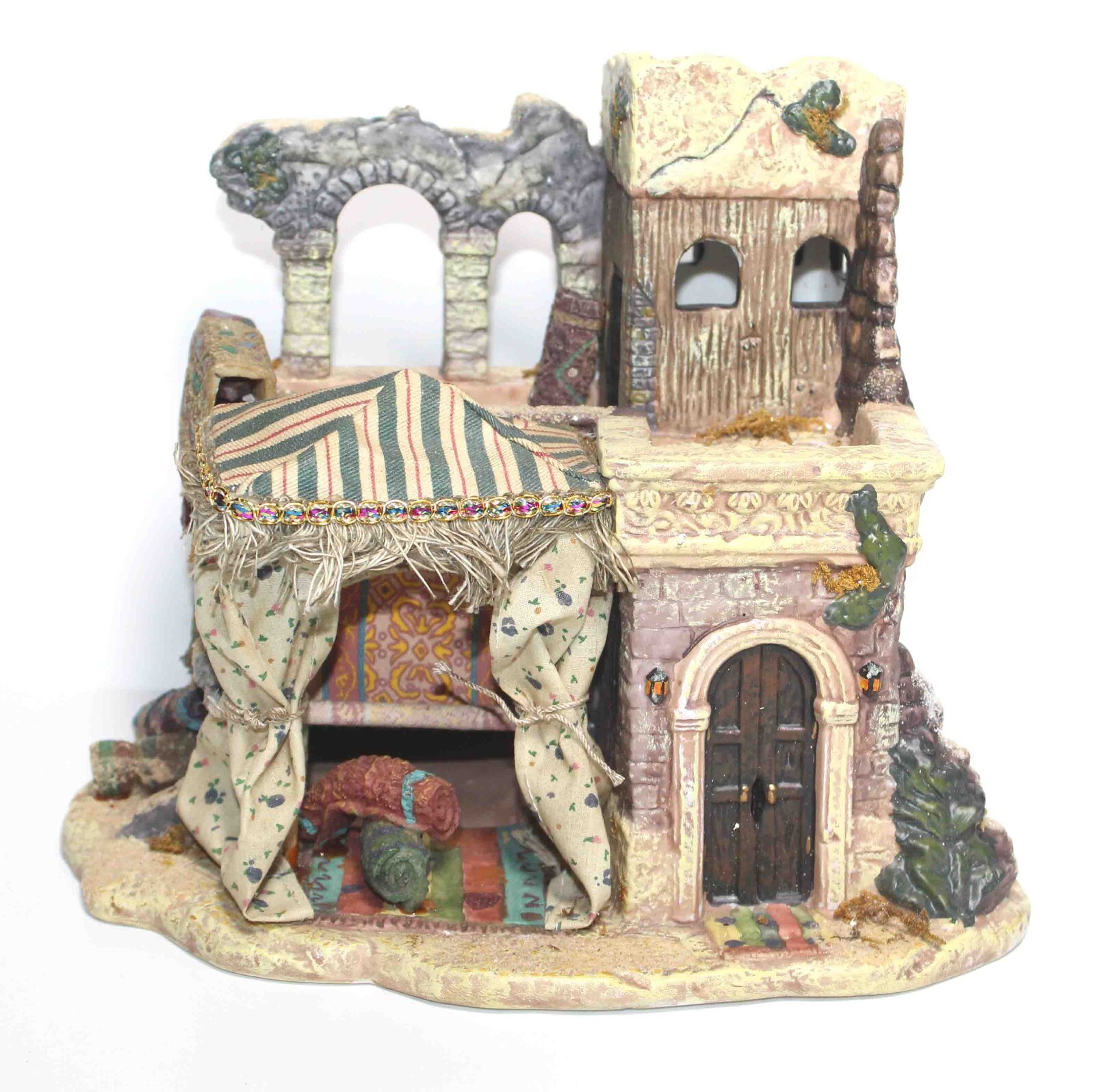 2002 Grandeur Noel Bethlehem Village Rug Merchant Replacement