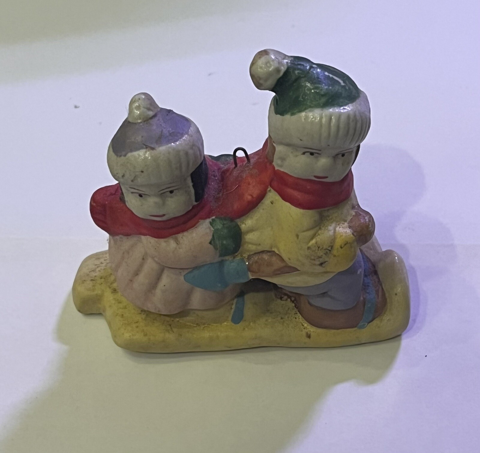 Snow Village Kids Sledding ~ Ornament or Figurine