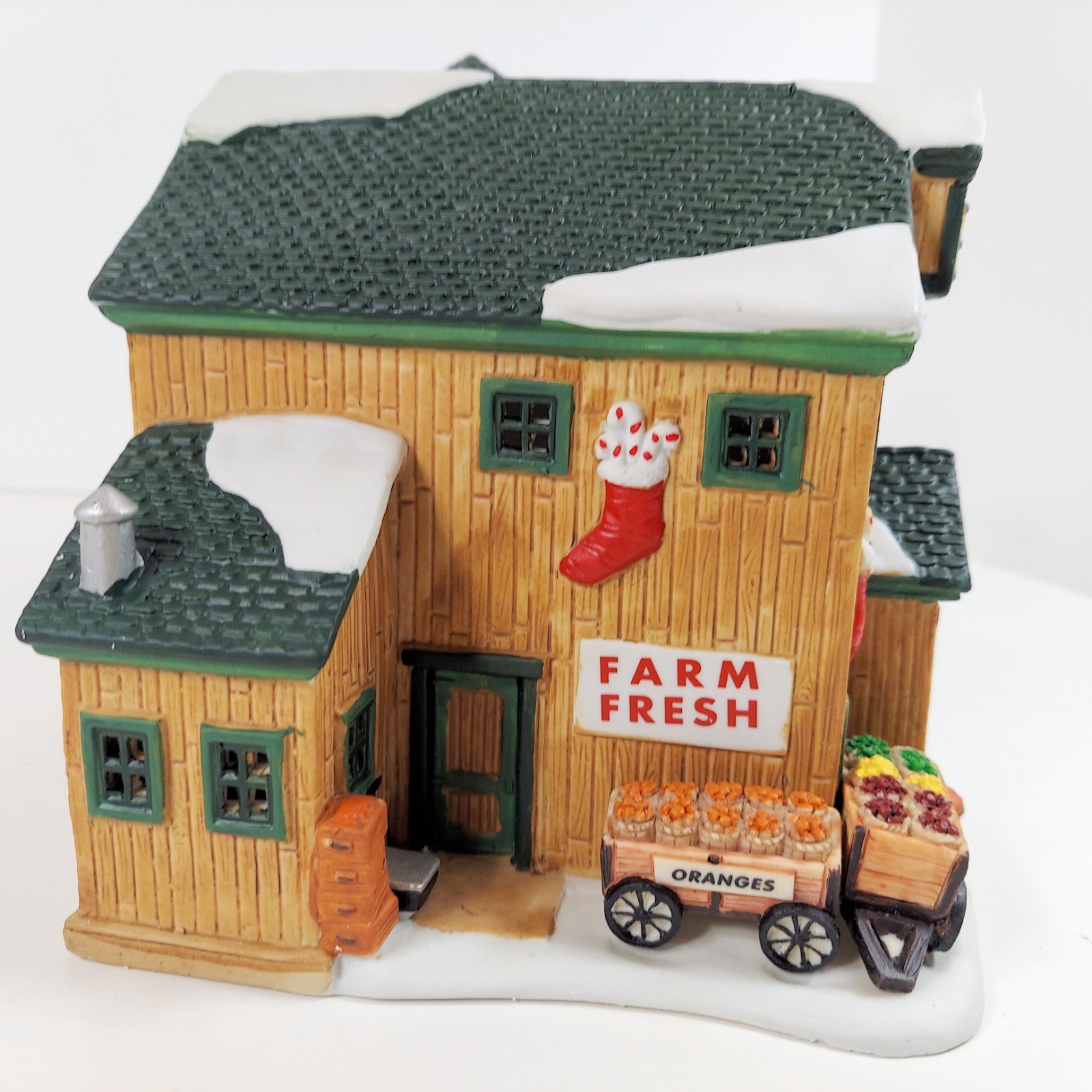 LEMAX “Farmers Market” Christmas House Fruit Farm Harvest Holiday Collectible