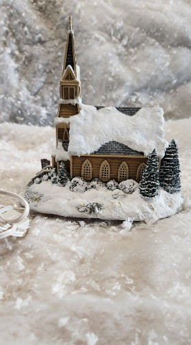 Hawthorne Village Terri Redlin’s Winter Memories Birch Valley Church #79854