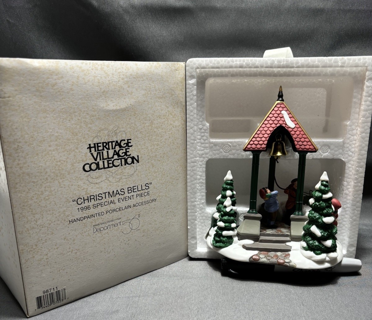 Dept. 56 Heritage Village 1996 Special Event Piece ~ Christmas Bells #98711