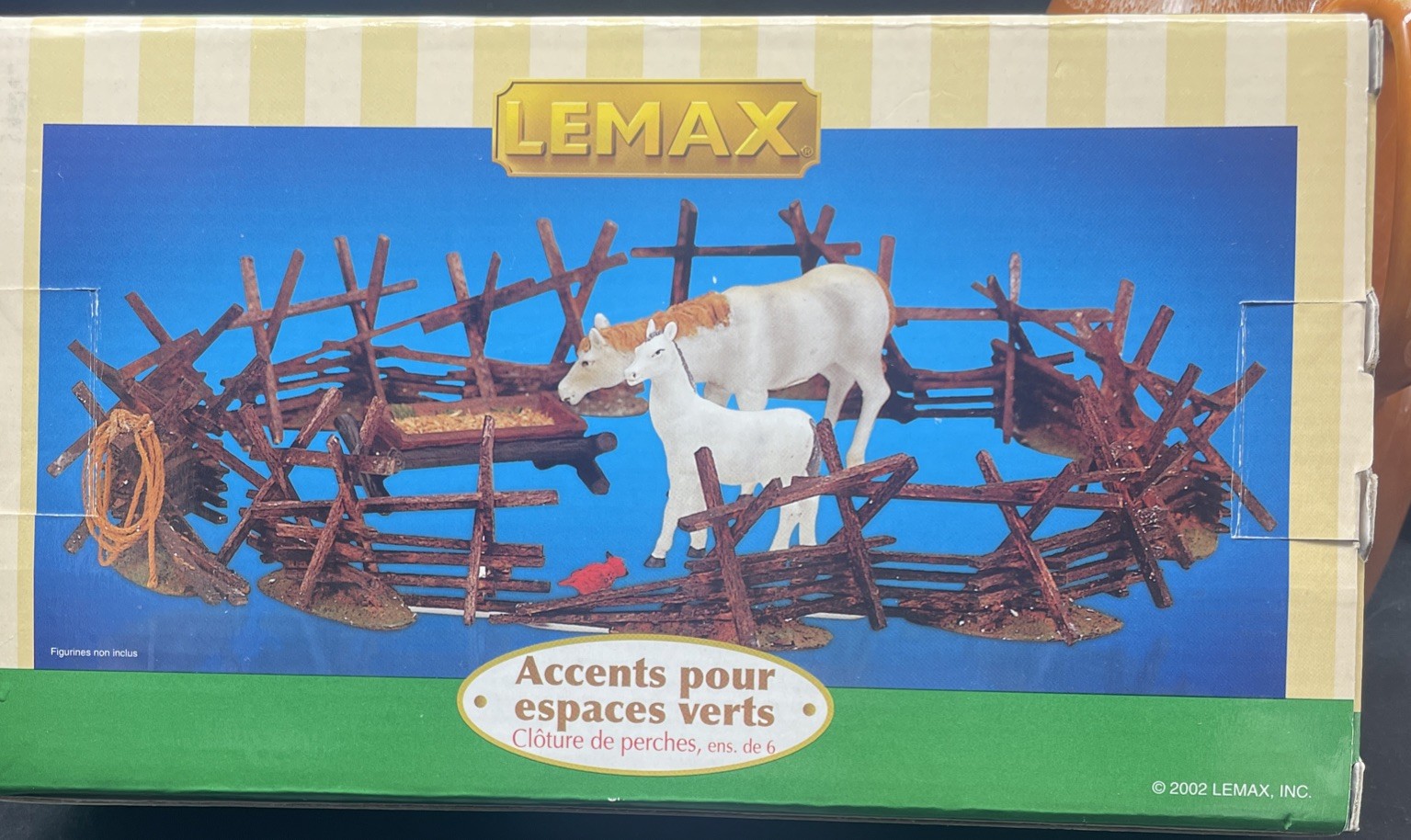 Lemax 6 Piece Split Rail Fence Landscape Accents Set Farm Country