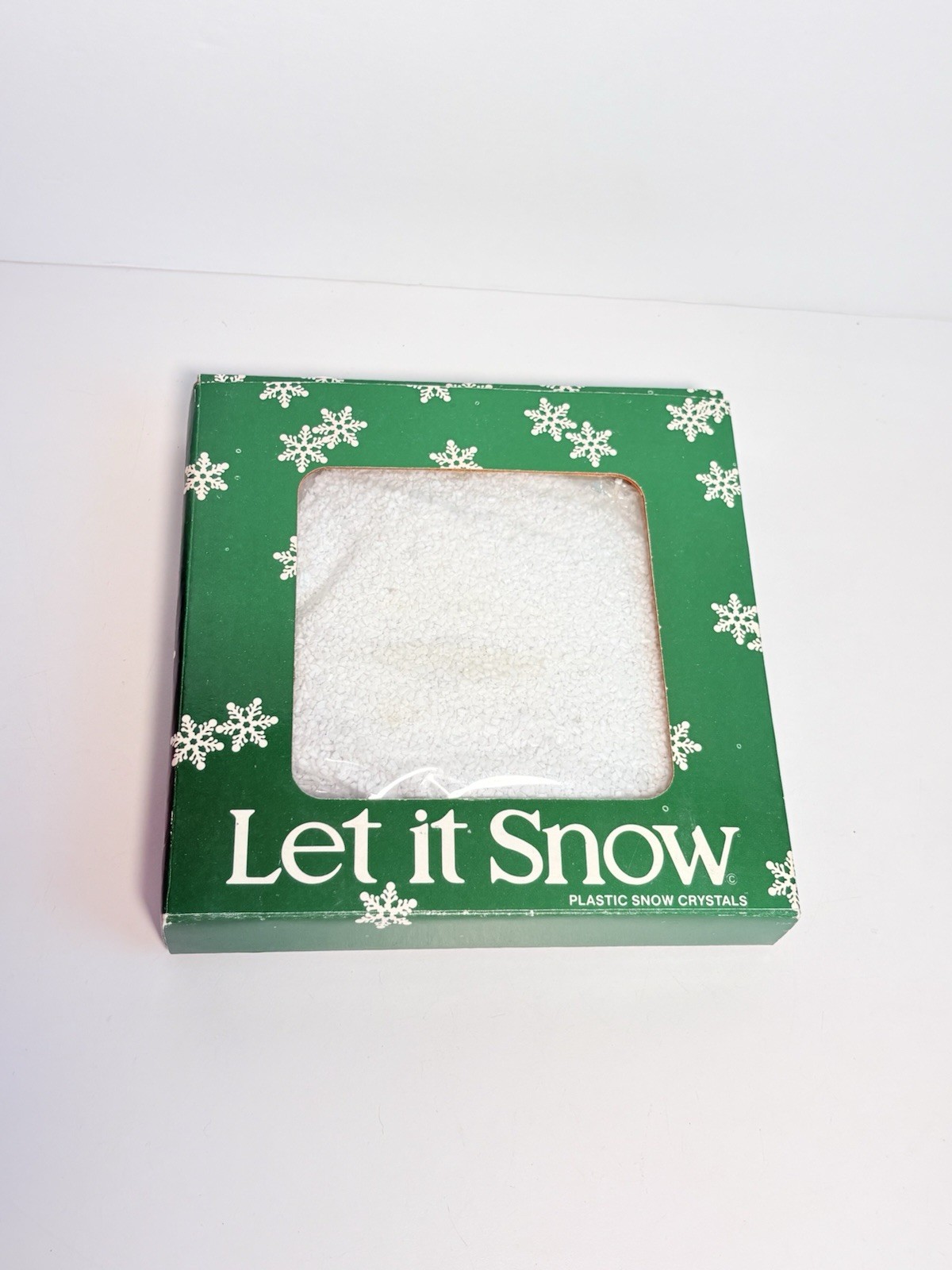Department 56 Let it Snow Plastic Snow Crystals Faux Snow NEW SEALED 8 oz