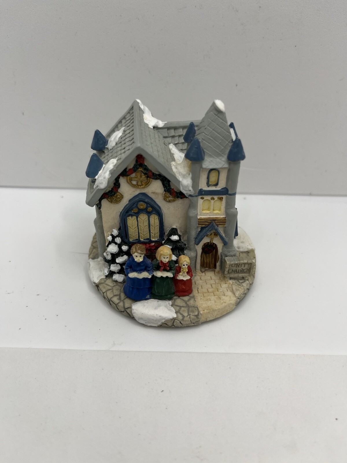 Christmas Village Crystal Falls Church Porcelain House