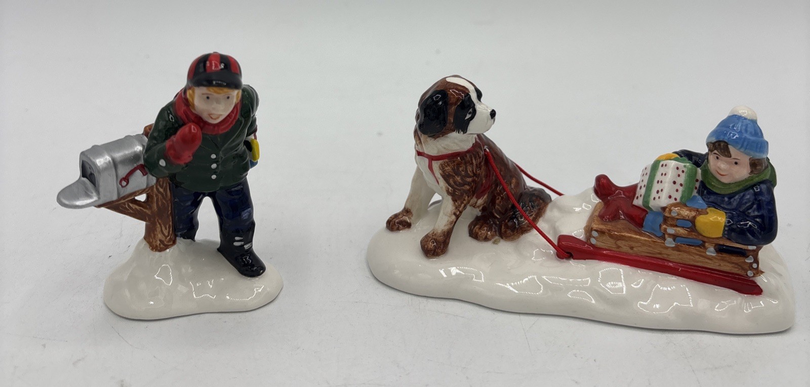 Dept 56 Mush Christmas Village Accessories Snow Village Dog Sled Kids 5474-7