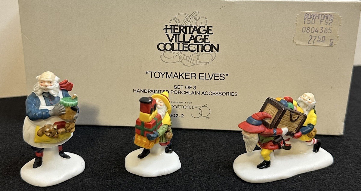 Dept 56 Toymaker Elves 5602 Heritage Collection North Pole Series Retired 1995