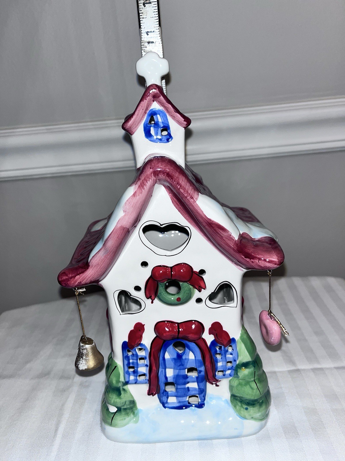 Vintage Elements Ceramic CHURCH Christmas House Clayworks Style No Light