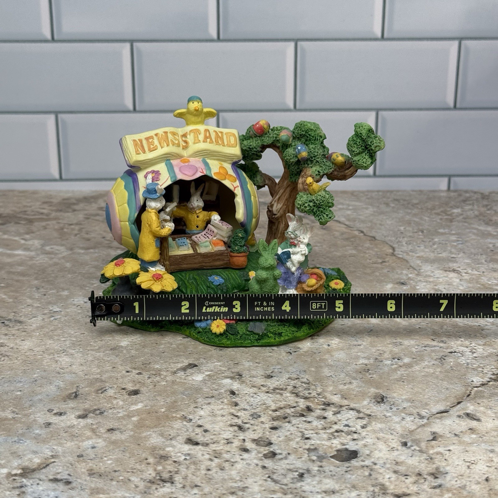 Cottontale Cottages Easter Village Piece “News Stand”- Rare – VTG 1999