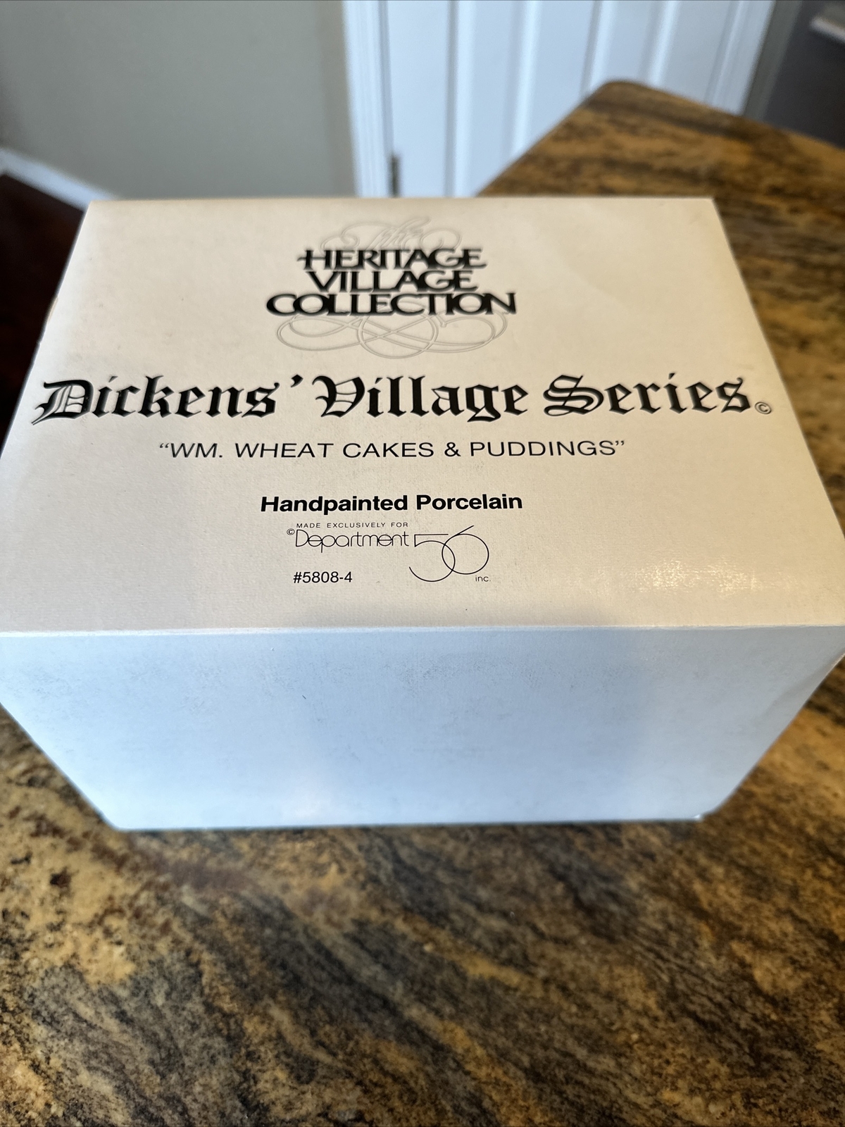 Department 56 Dickens Village Series Wm. Wheat Cakes & Puddings 5808-4