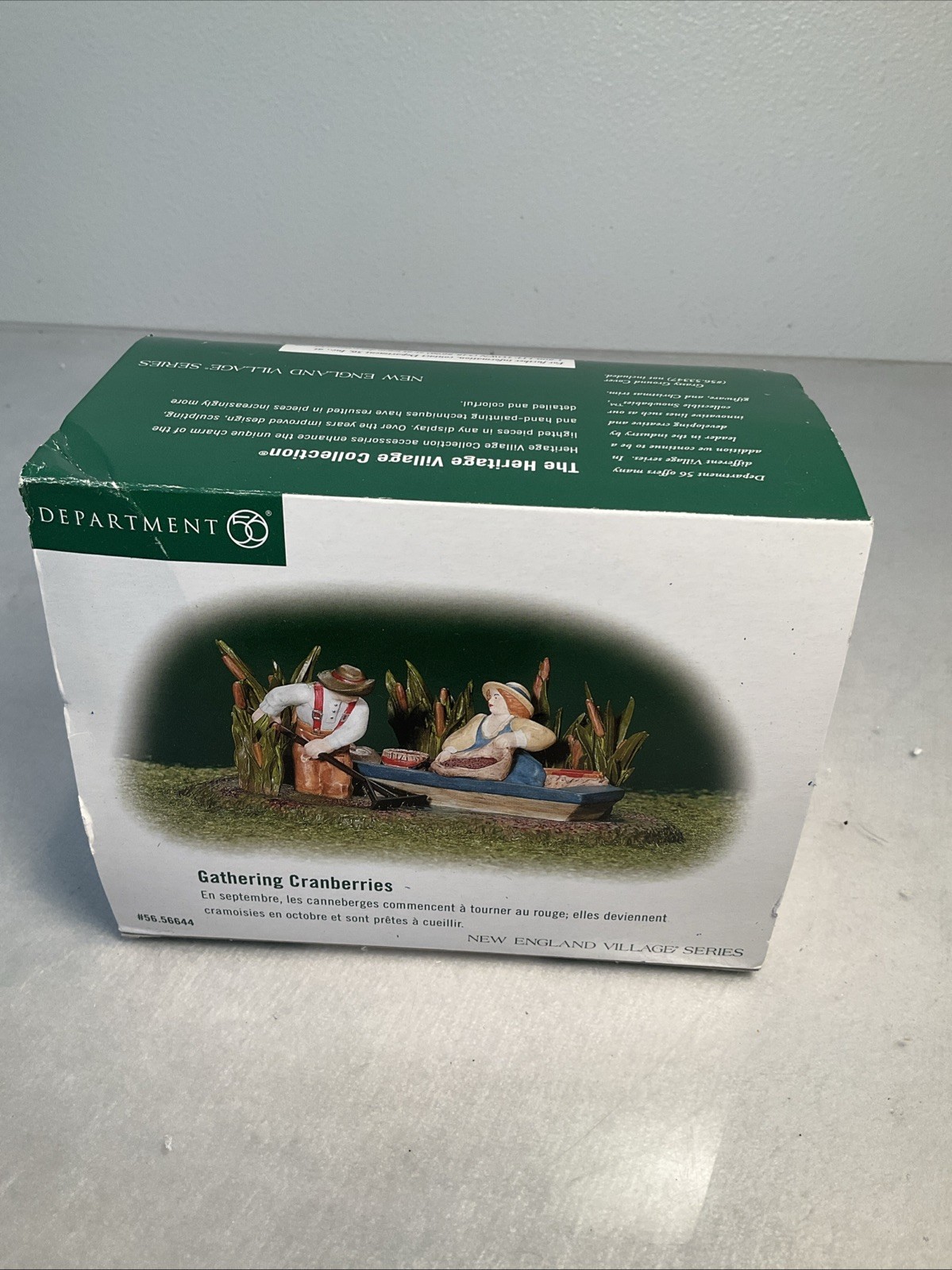 Dept 56 New England Village Series “Gathering Cranberries” Fall Harvest Retired