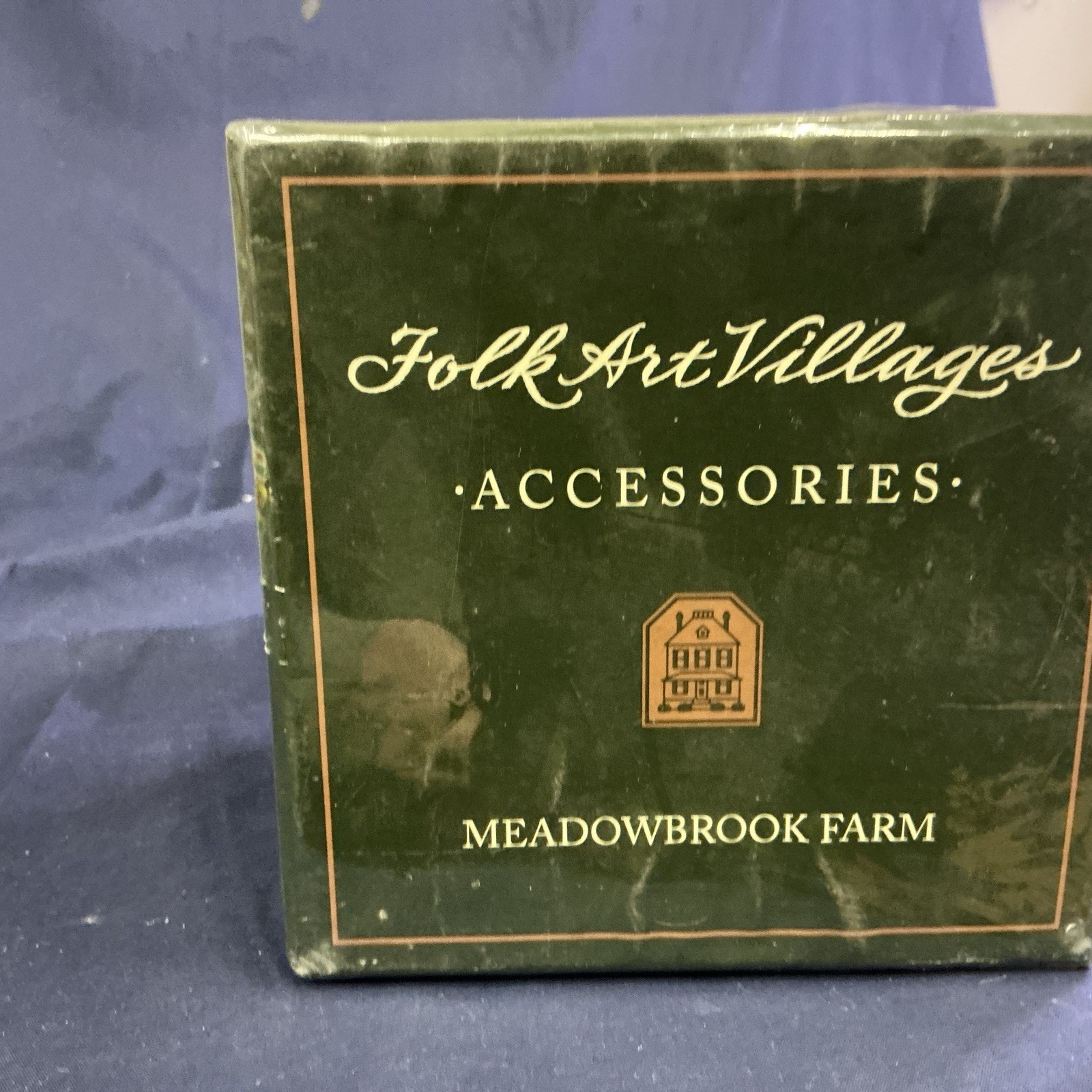 Land & Wise Meadowbrook Farms Folk Art Village 30010504 Boy Pulling Wagon