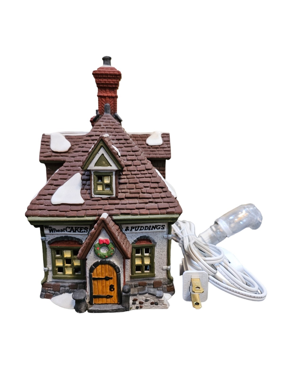 Dickens Village Dept 56 Lighted Christmas House Wm Wheat Cakes & Puddings #58084