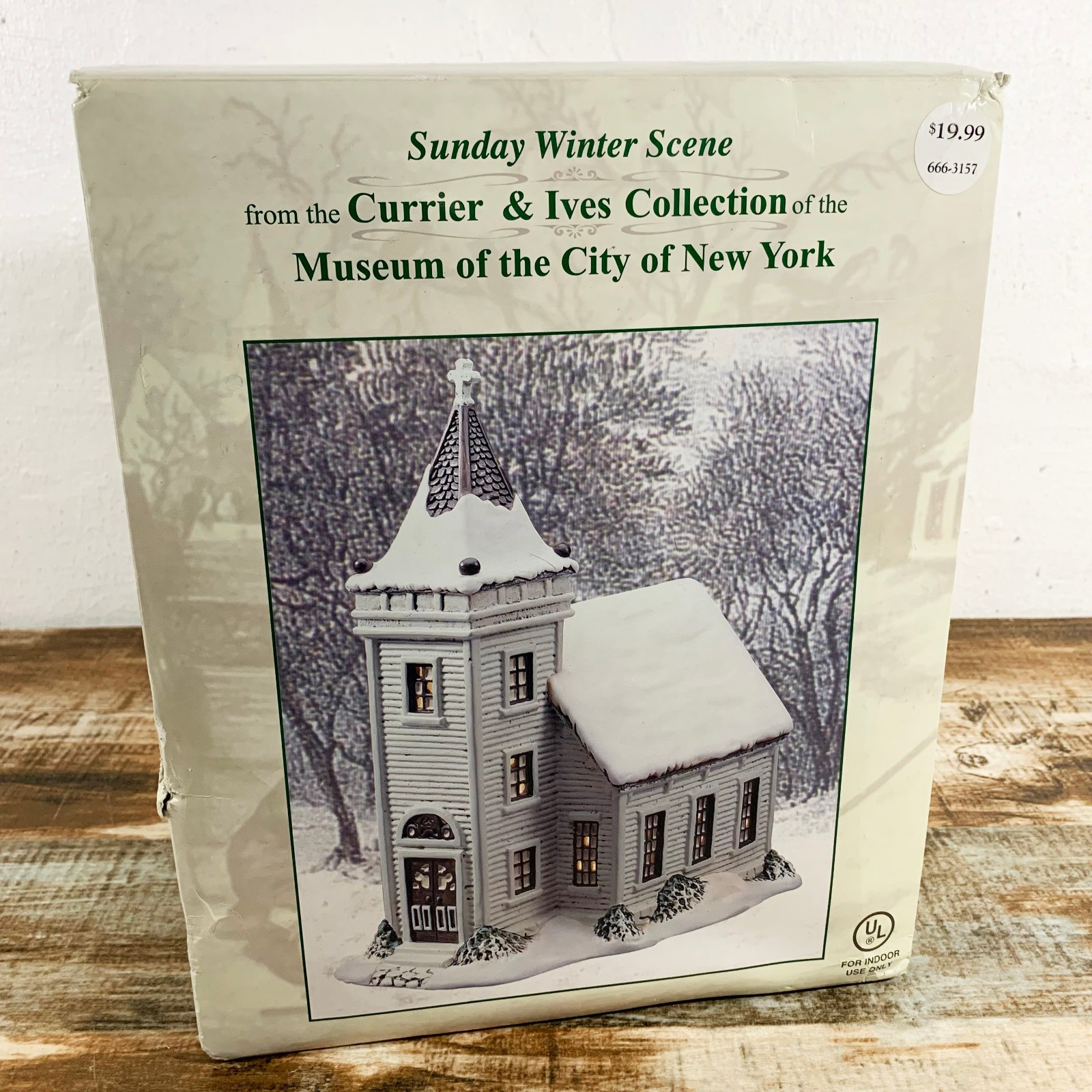 Sunday Winter Scene Christmas Village – CURRIER & IVES Museum of New York