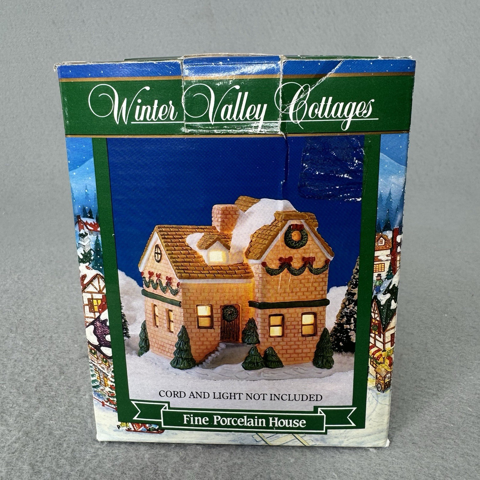 Winter Valley Cottages Fine Porcelain House Christmas Village 3″x3″