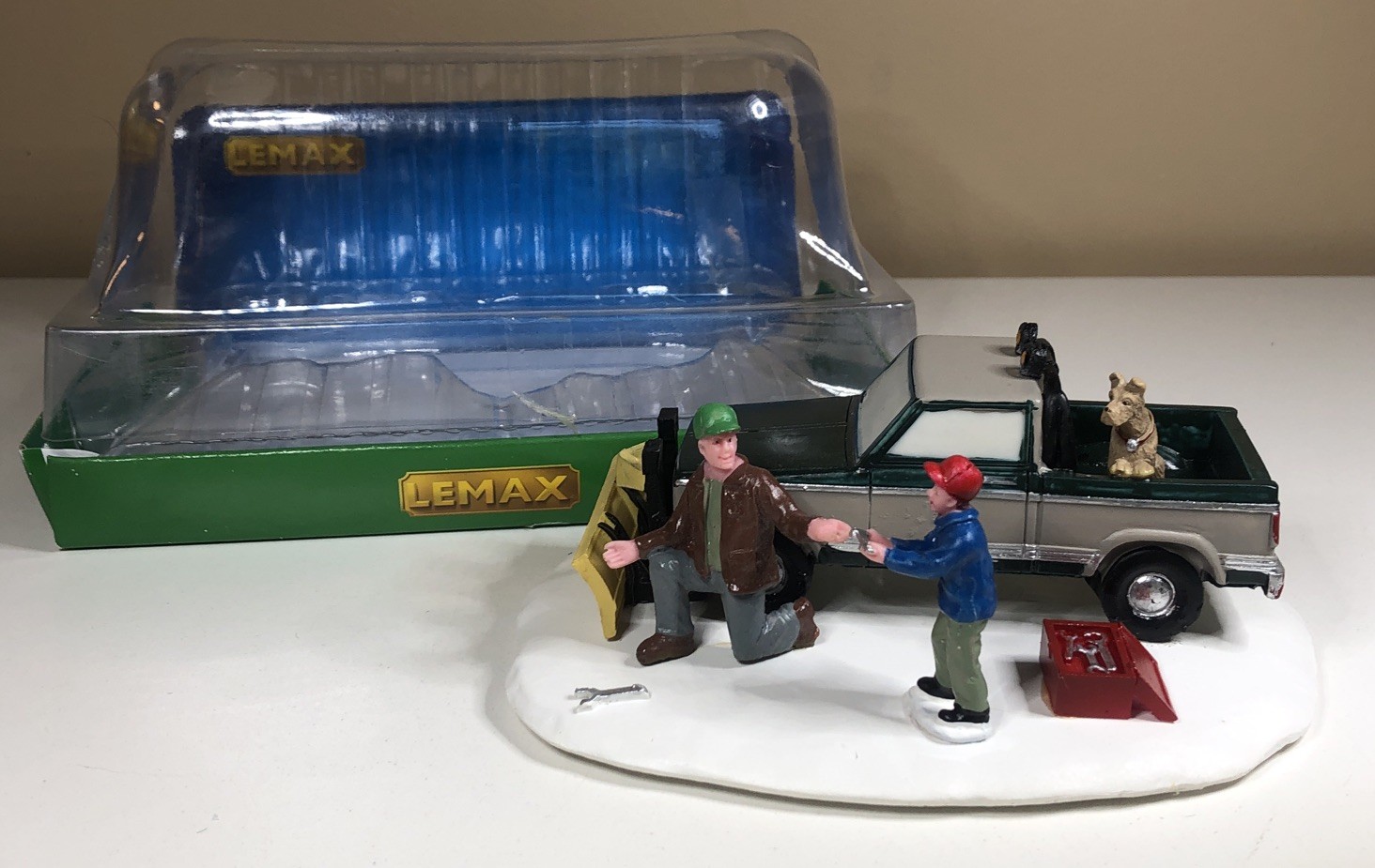 LEMAX Village Collection Table Accent SNOW PLOW TRUCK Christmas Accessories