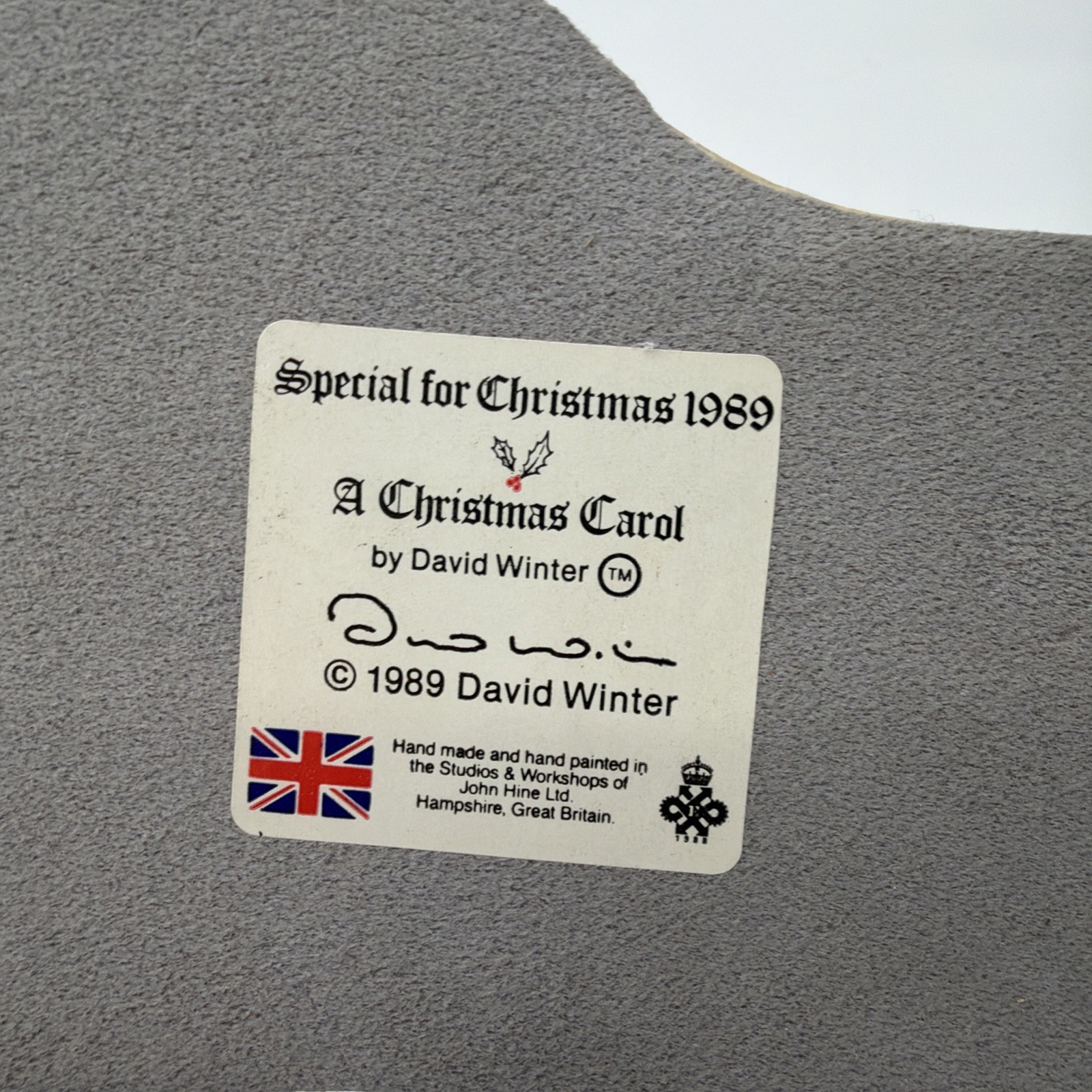 David Winter “A Christmas Carol” Special for Christmas 1989 OG Box