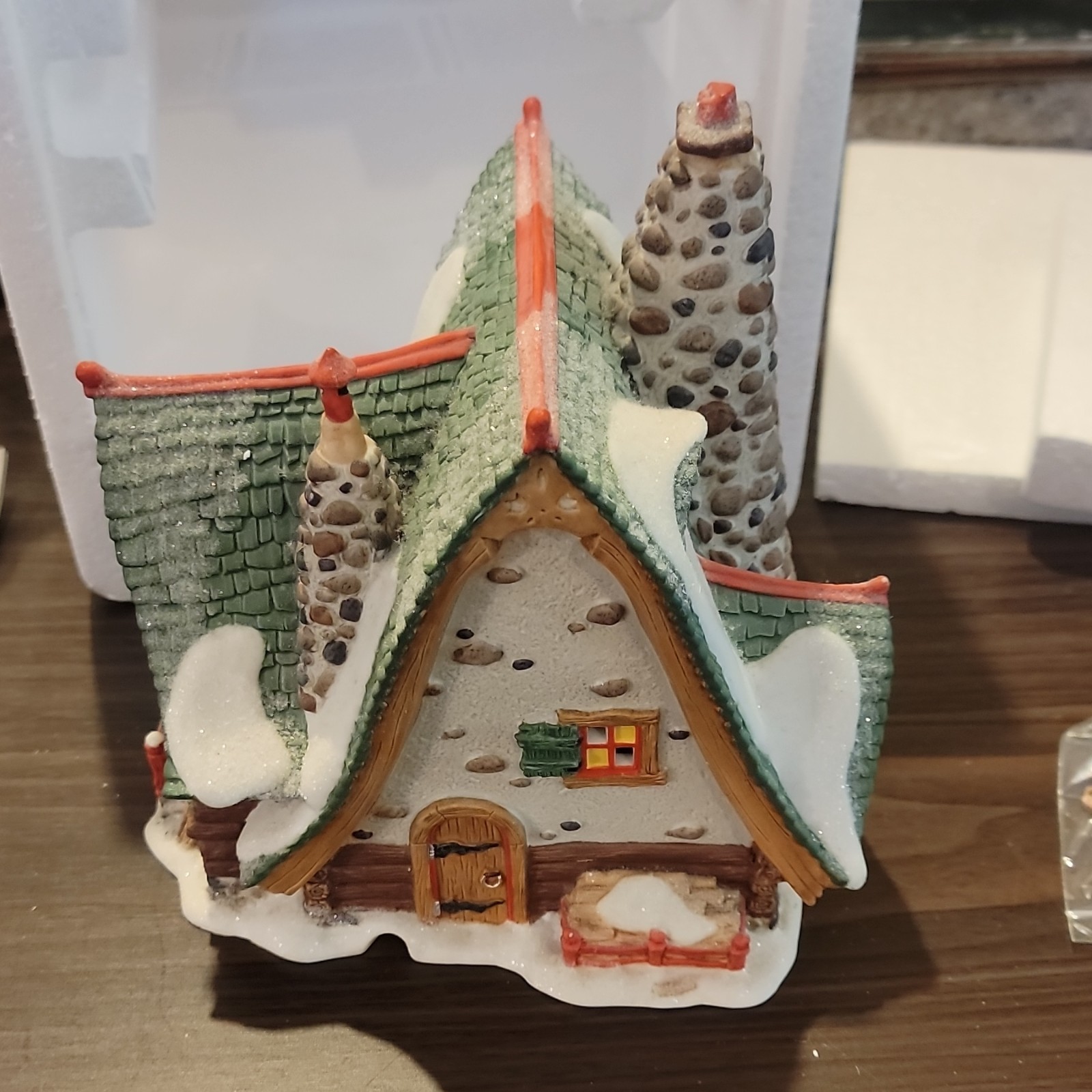 Department 56 North Pole Series Hand Carved Nutcracker Factory Illuminated Box