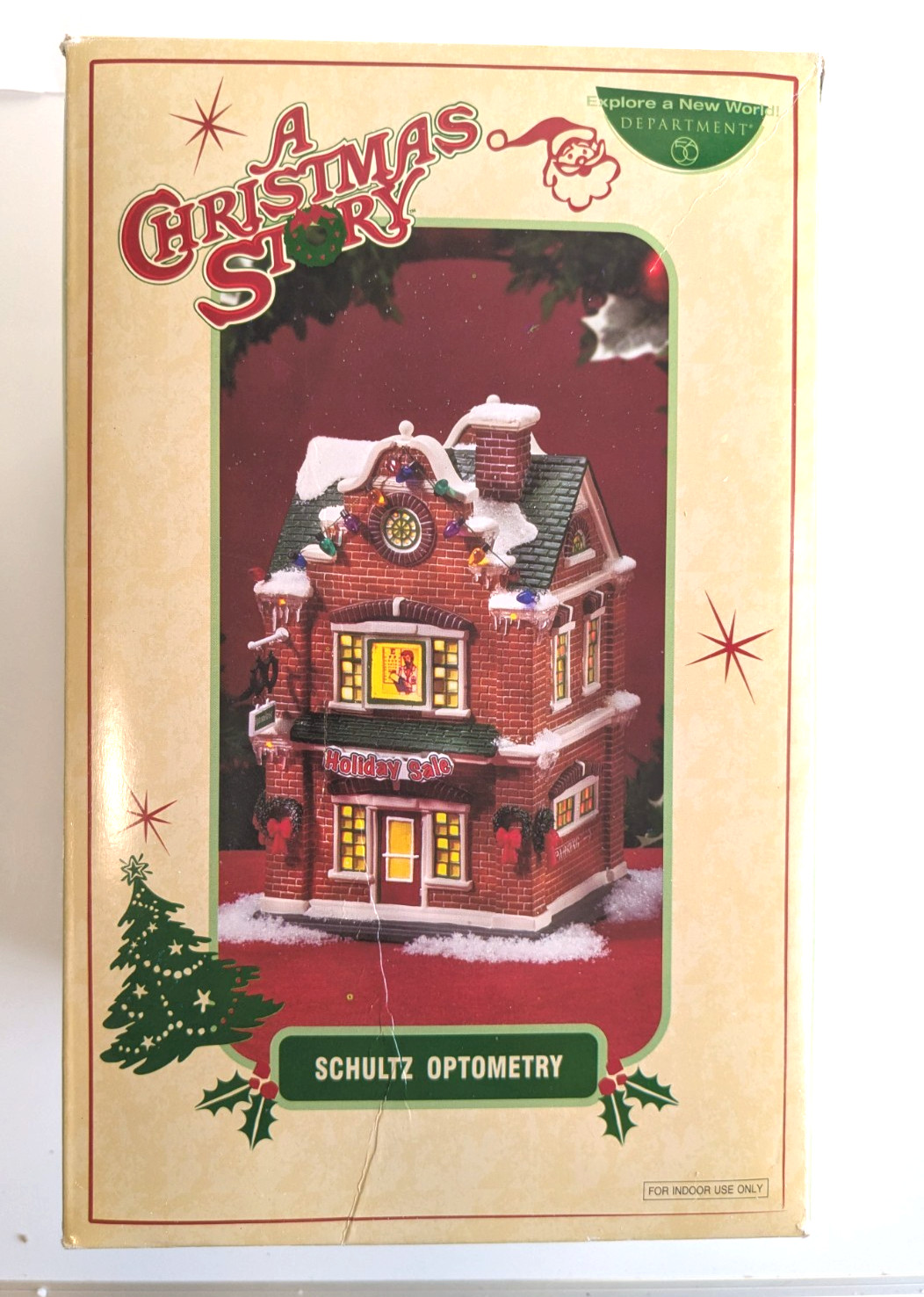 Department 56 A Christmas Story Schultz Optometry 50th Anniversary (No Flag)