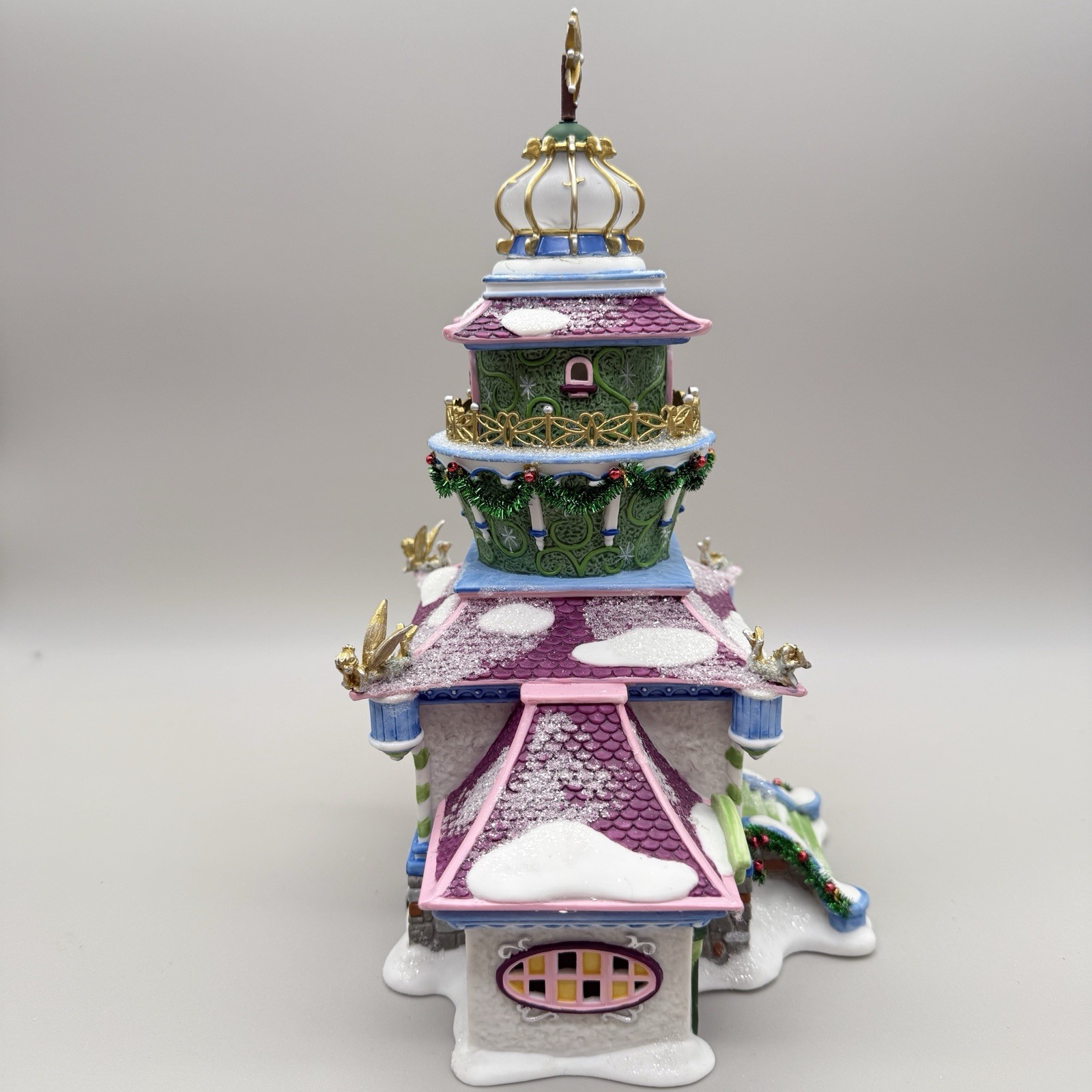 Vintage Dept 56 Disney North Pole Tinker Bell’s Lighthouse 802825 W/ Box READ