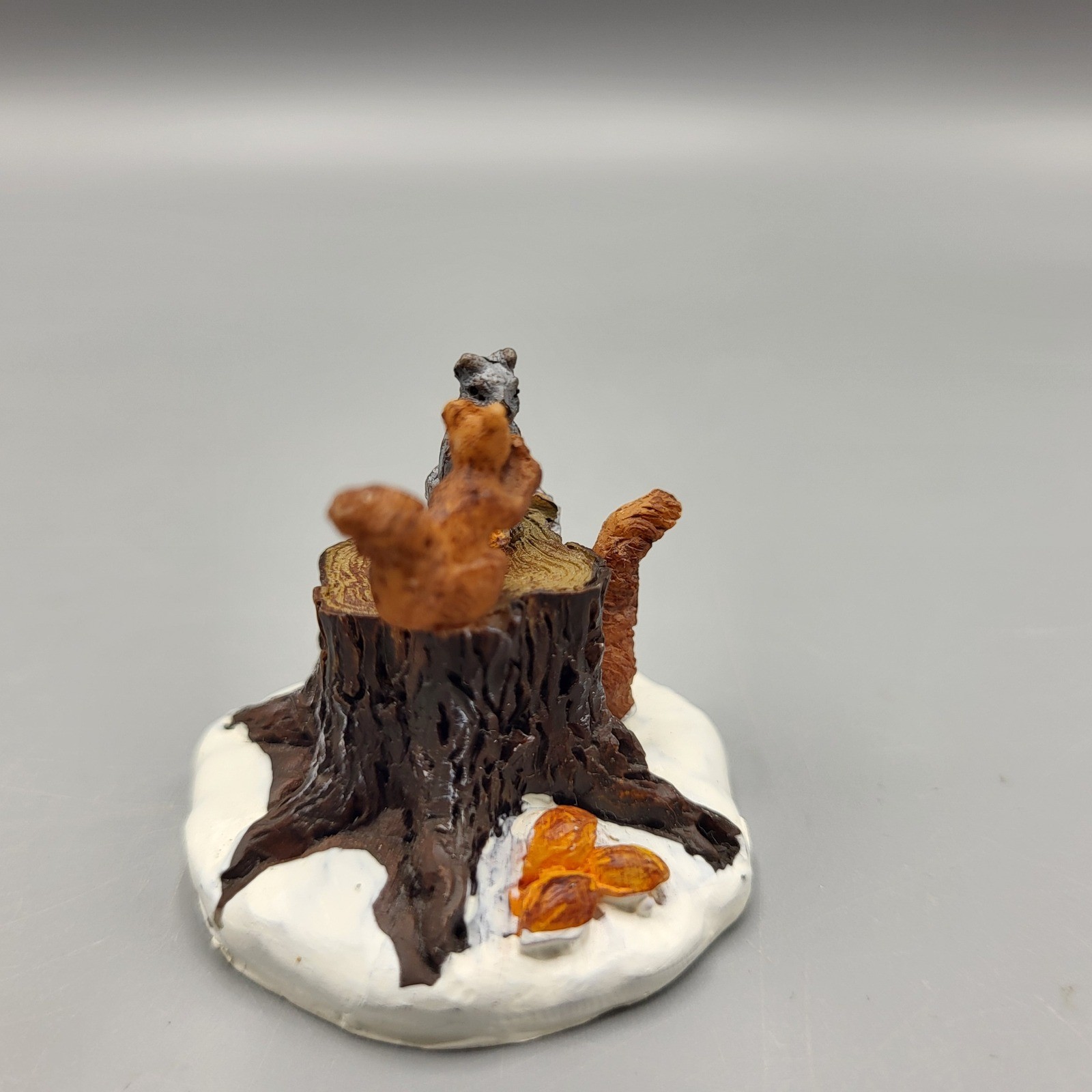 Lemax Miniature Squirrel Figurines Village Landscape Decor Set 2 Brown Gray