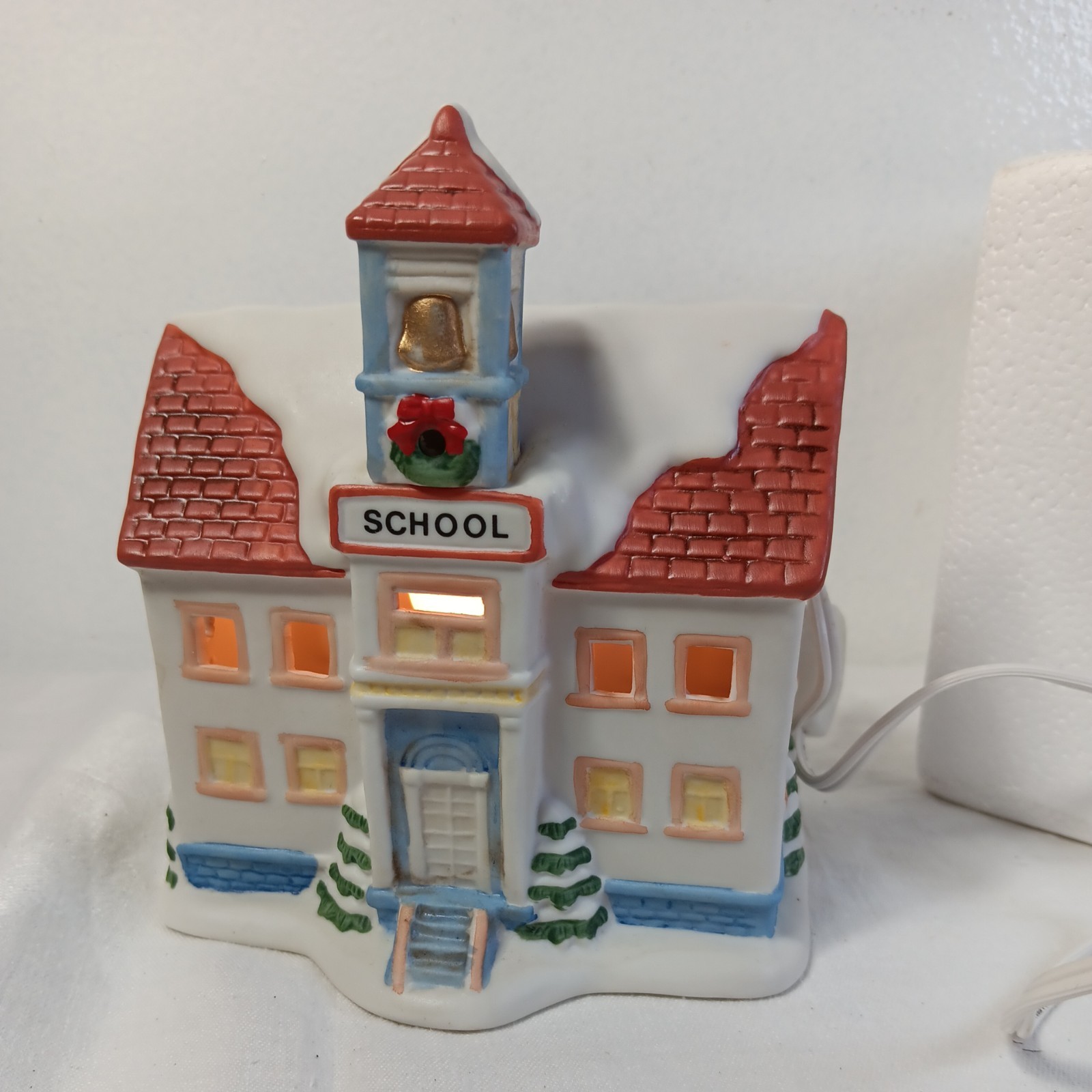 Vintage Homco Christmas School House #5108