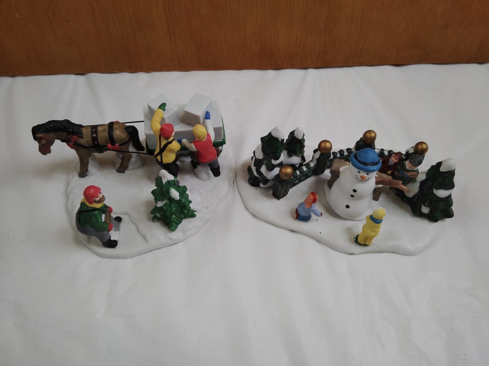 Christmas Village Accessories two Pieces