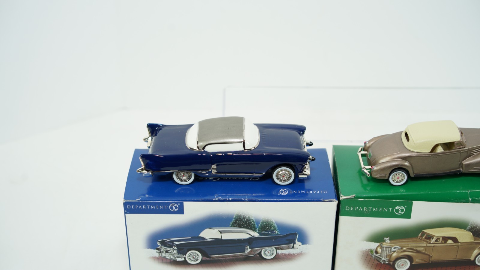 Department 56 Classic Vintage Cars 1957 Cadillac Eldorado & 1940 V16 Coupe S13