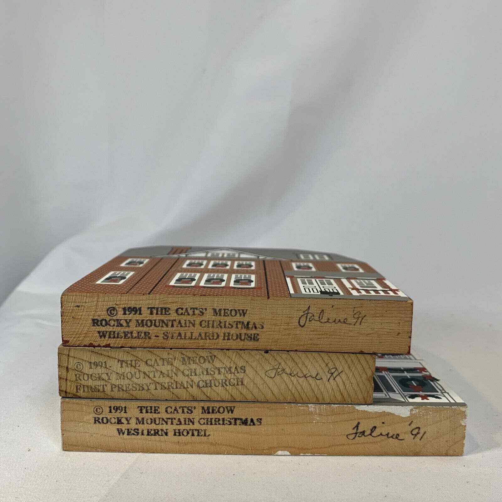 Cats’ Meow Rocky Mountain Christmas Lot of 3: Western Hotel, Wheeler-Stallard