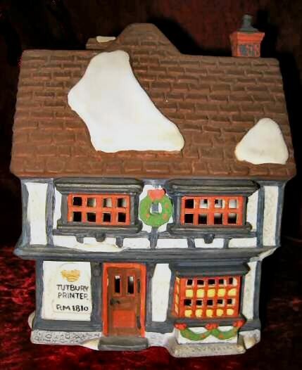 Dept 56 Dickens Village TUTBURY PRINTER (Orig #5568=9) #55690 Retired 1996