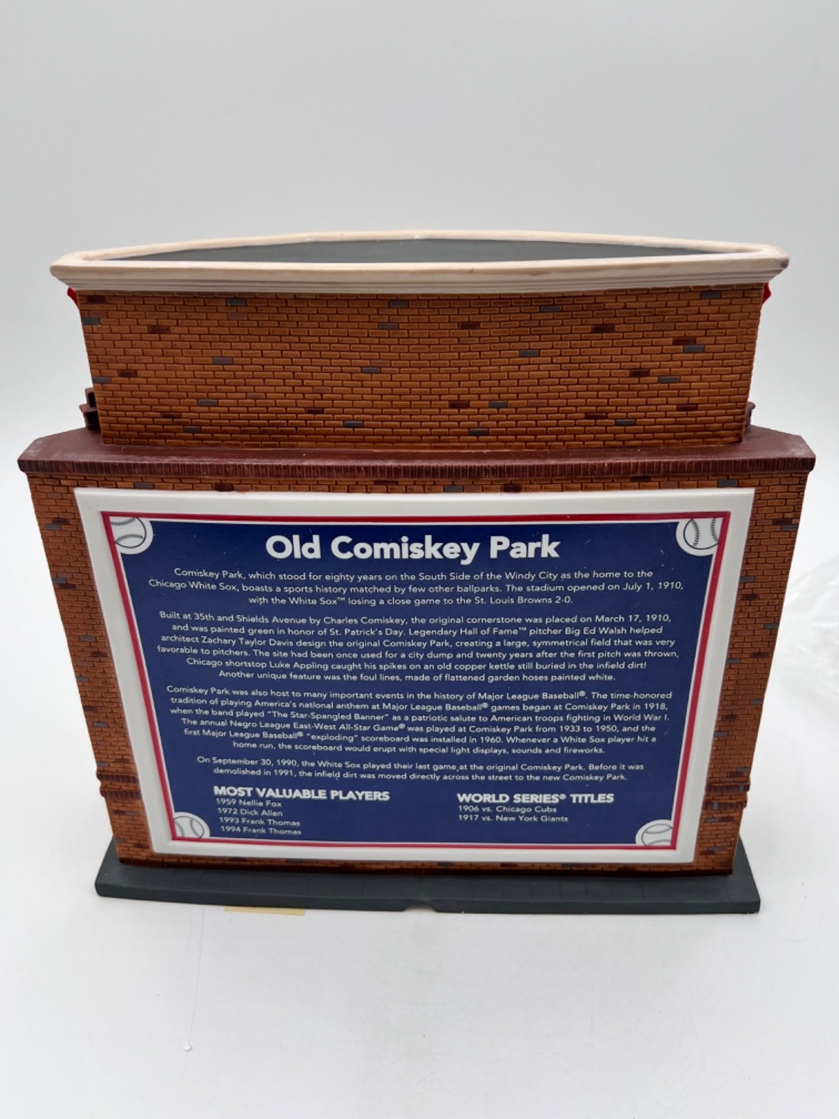 Dept 56 Old Comiskey Park White Sox Christmas In The City 56.59215 w/ Box