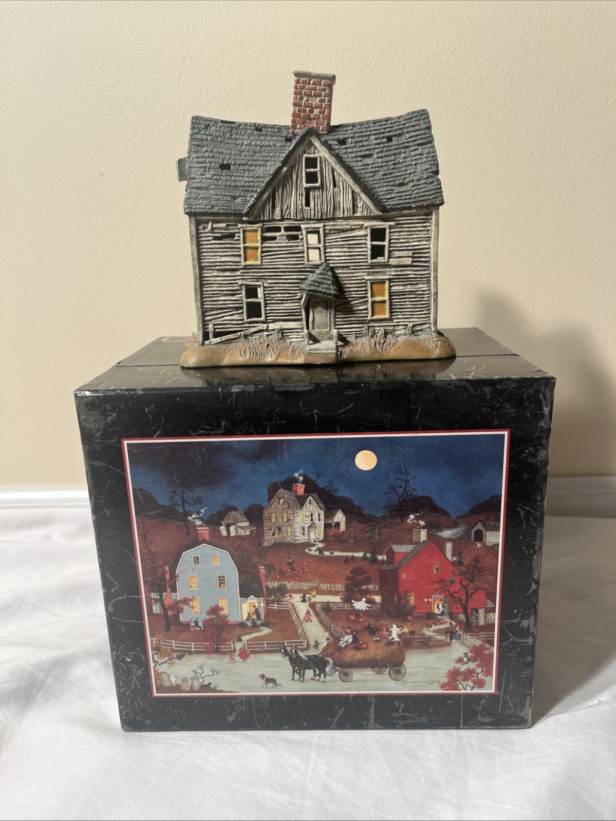 Lang & Wise First Edition “Haunted House” My First Halloween Folk Art Villages